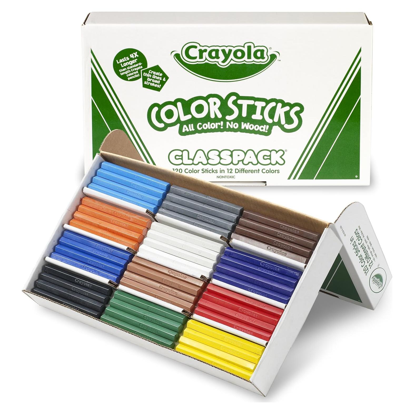 Lápices de Colores Crayola 120 Ct Asortidos Sin Madera