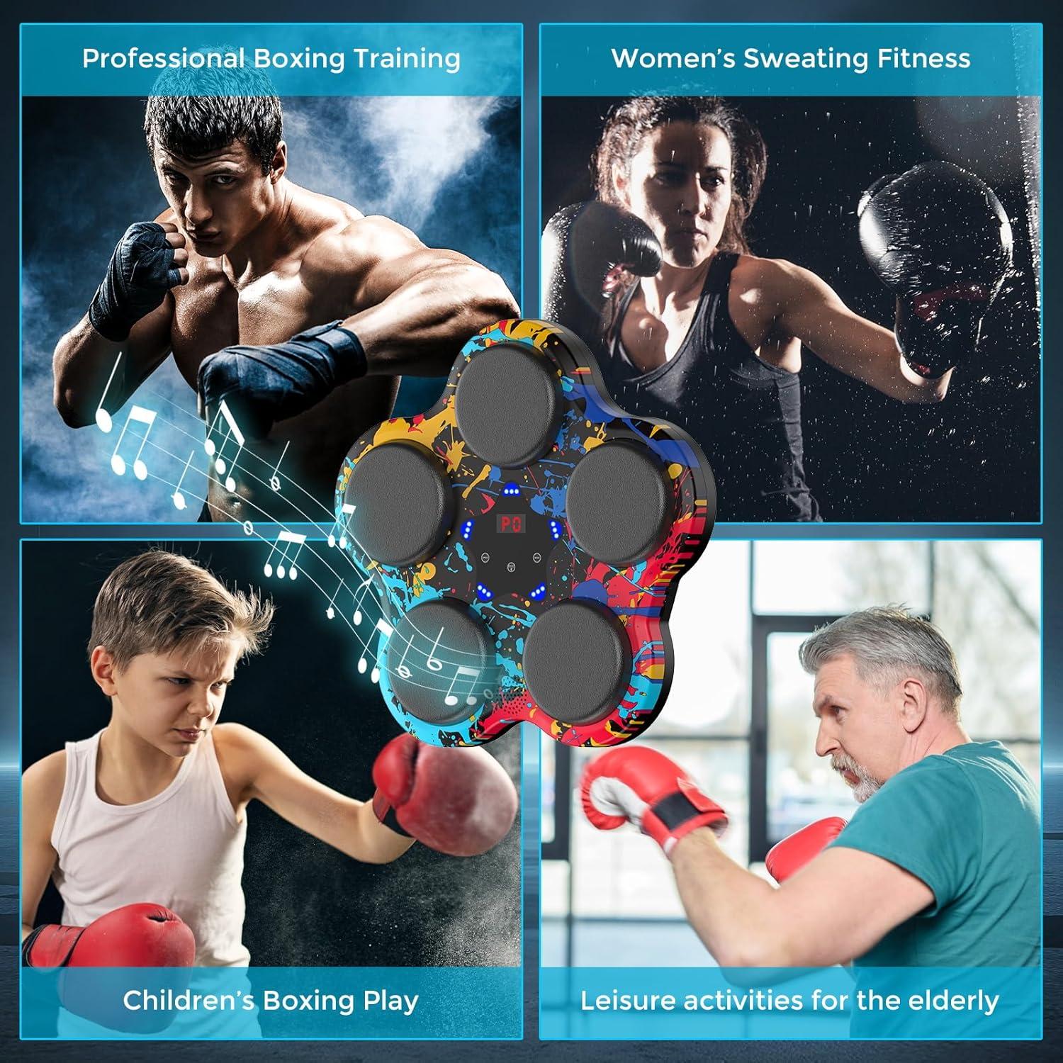 Máquina de Boxeo Musical Markton con Guantes y Bluetooth