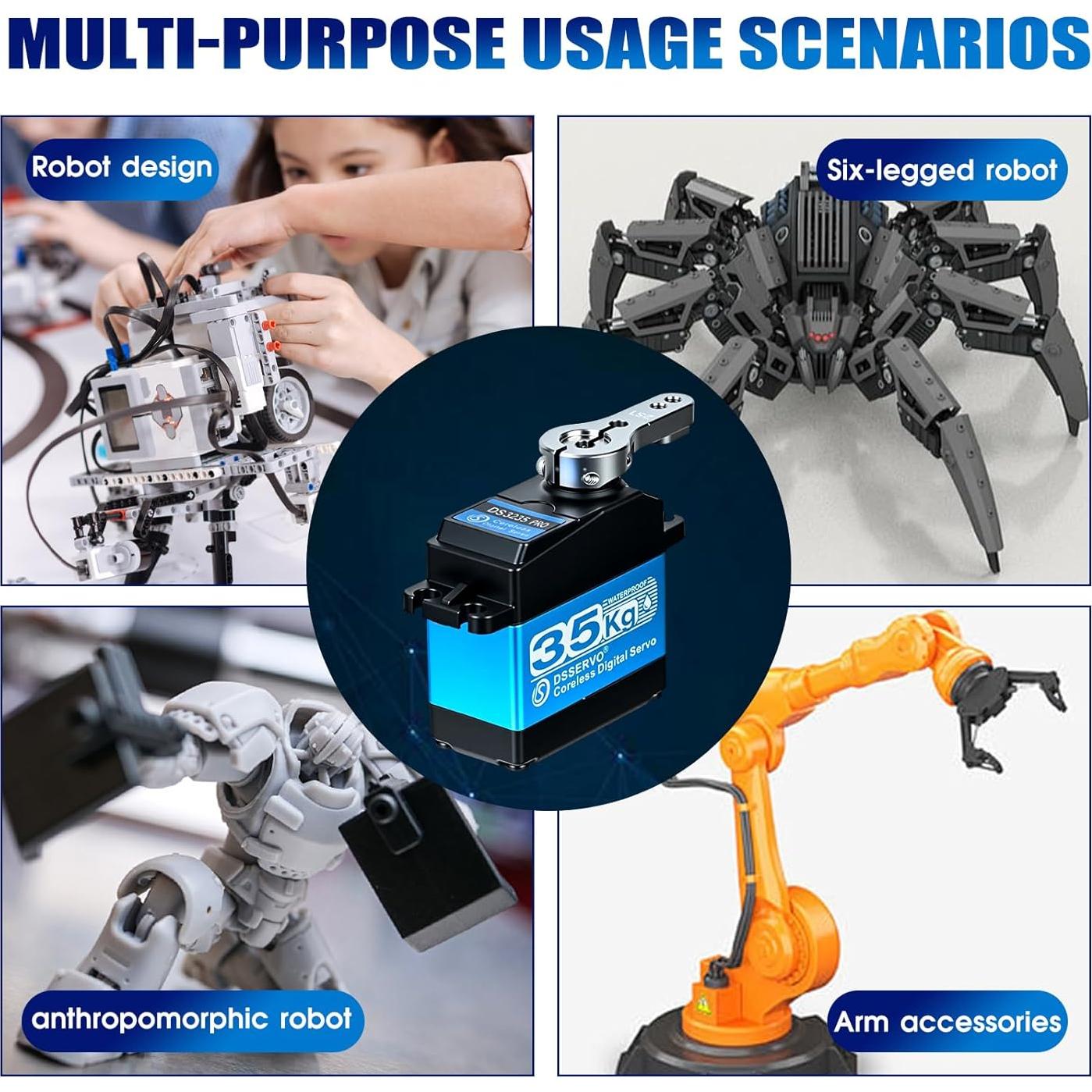 Servo RC 35kg ANNIMOS DS3235 PRO Metálico Impermeable