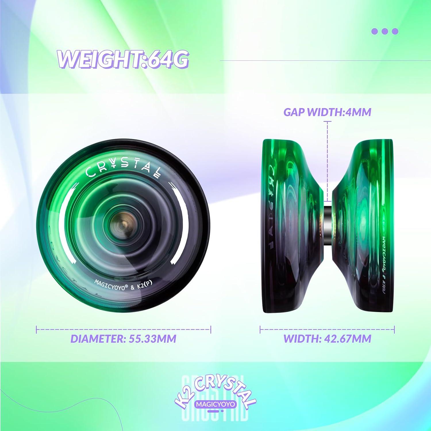 Yoyo K2 INOVASHON Profesional Responsivo Negro Verde