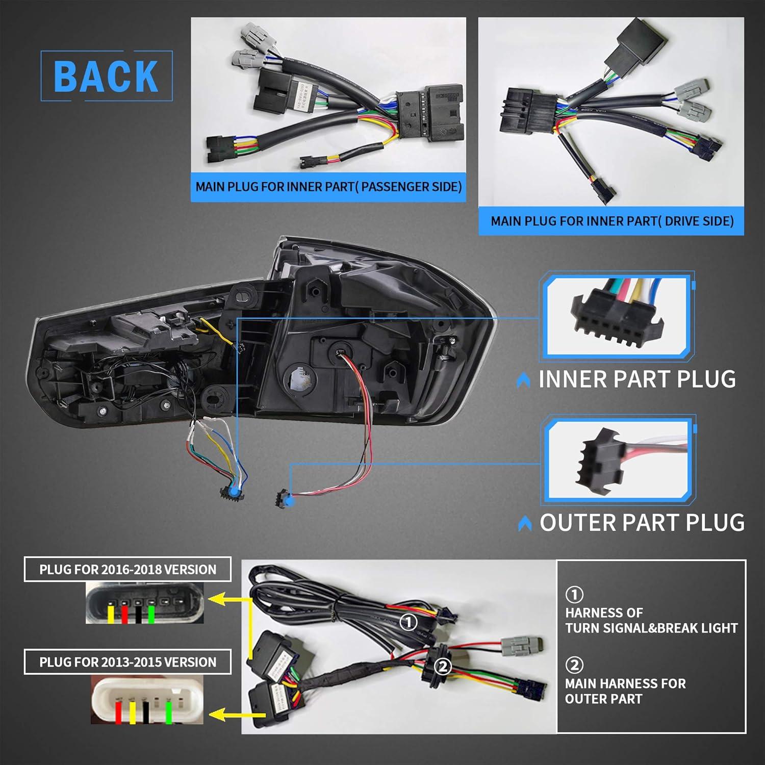 Luces Traseras OLED VLAND para BMW F30 F35 F80 2013-2018