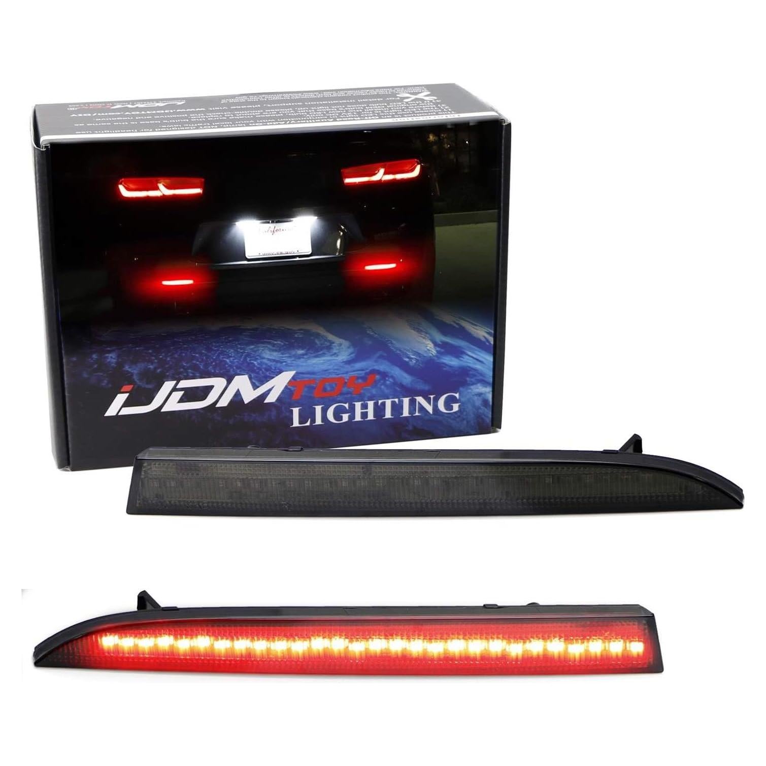 Lente Ahumado LED Rojo iJDMTOY para Chevrolet Camaro 2016+