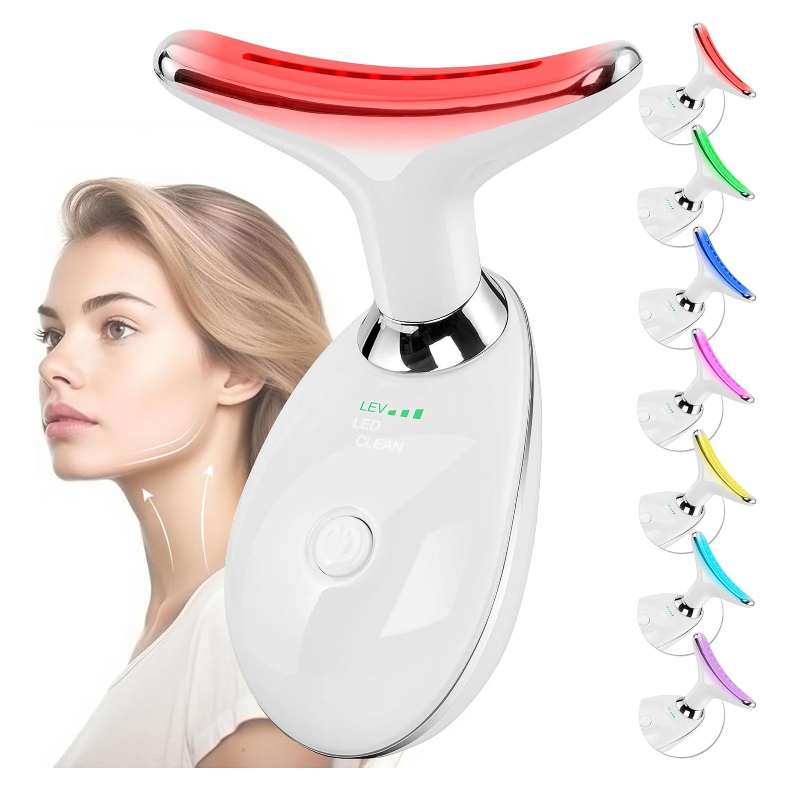 Masajeador Facial Doset ES-1081 Luz Roja 7 Colores