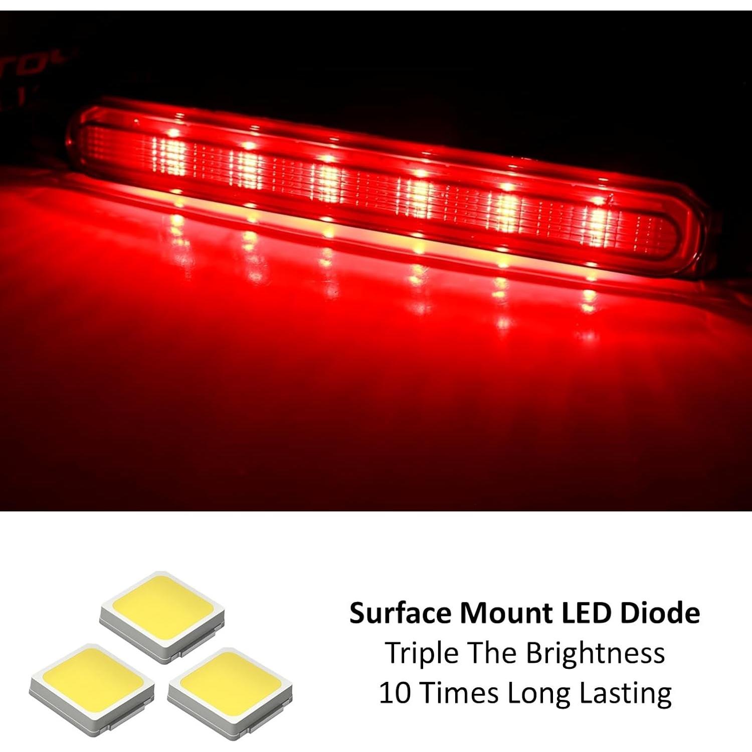 Luz de Freno LED Tercera iJDMTOY Ahumada para Mitsubishi Lancer 2008-2016