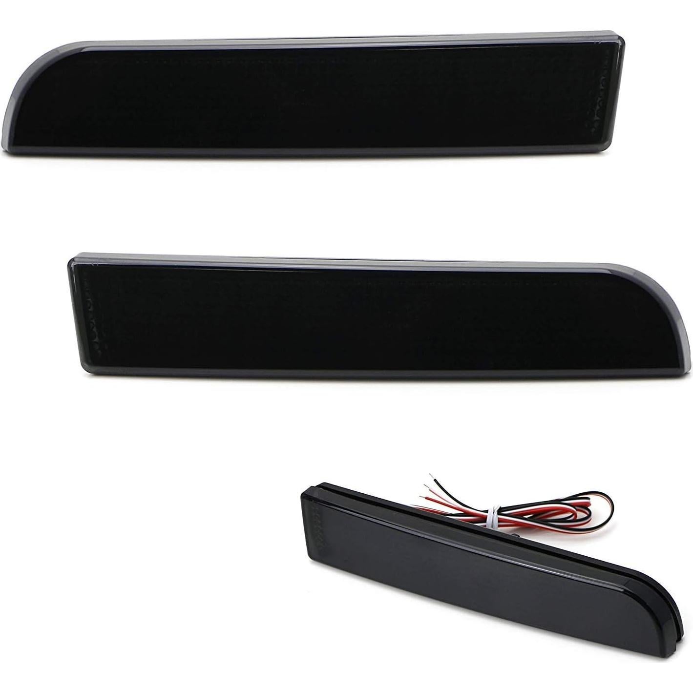 Luces Reflectoras LED Parachoques iJDMTOY Ahumadas para Mitsubishi