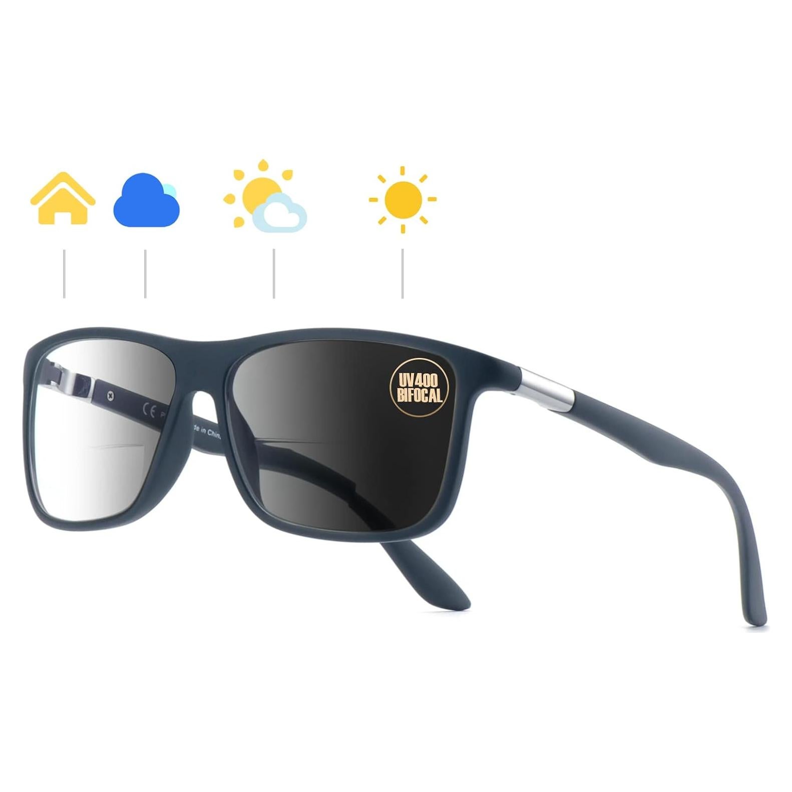 Gafas de lectura bifocal Missfive 2.0x con protección UV