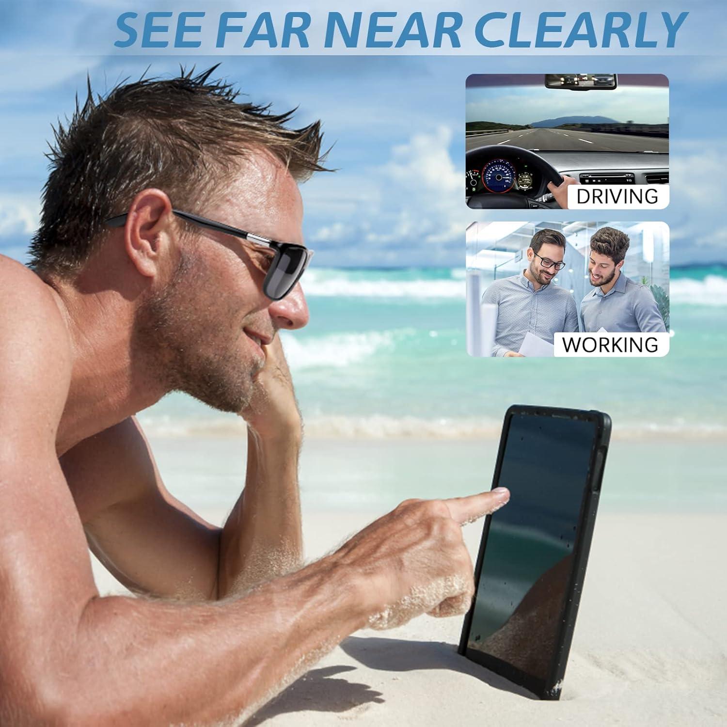 Gafas de lectura bifocal Missfive 2.0x con protección UV