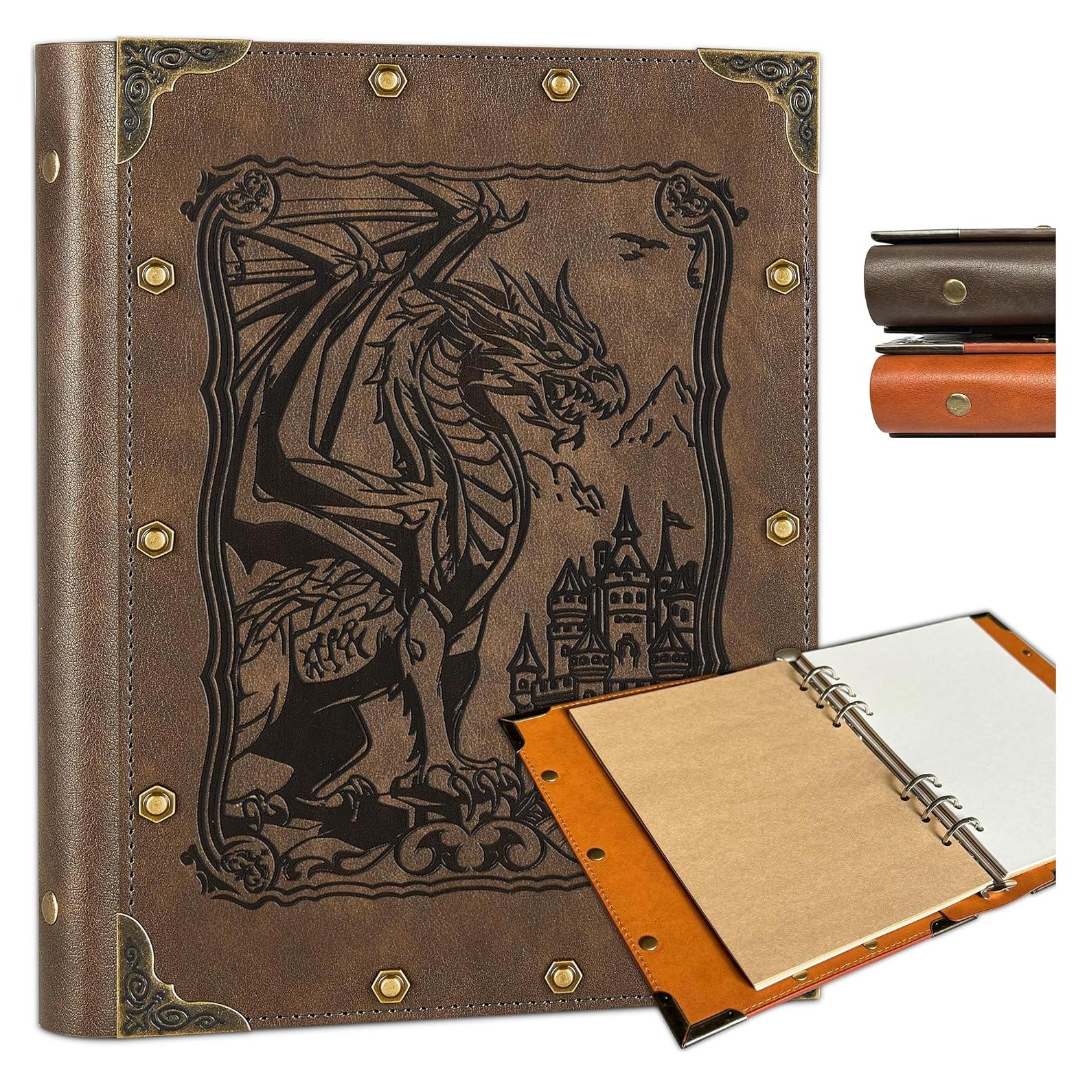 Cuaderno DND DUROTAN A5 400 Páginas Cuero Dragón