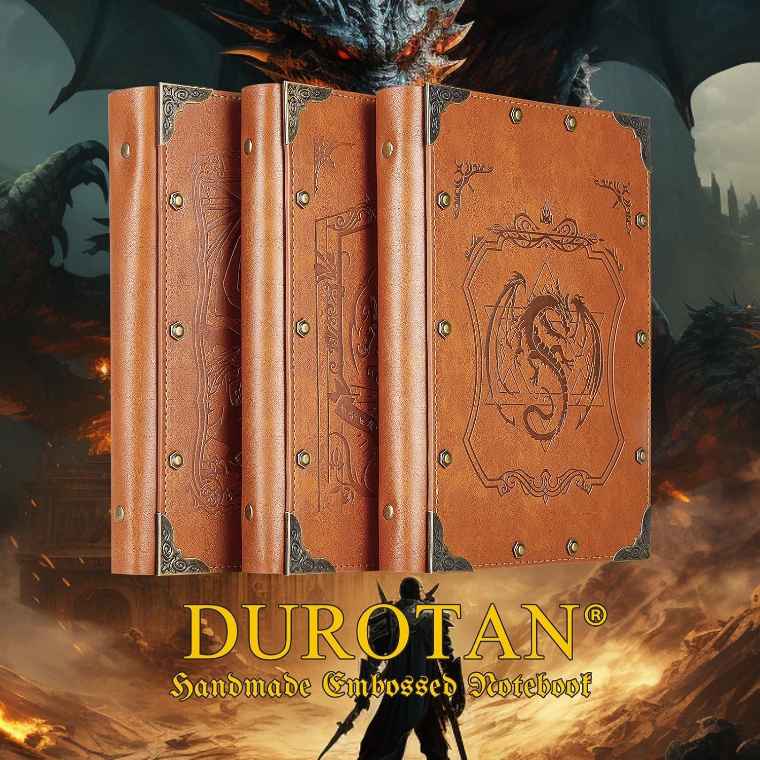 Cuaderno DND DUROTAN A5 400 Páginas Cuero Dragón