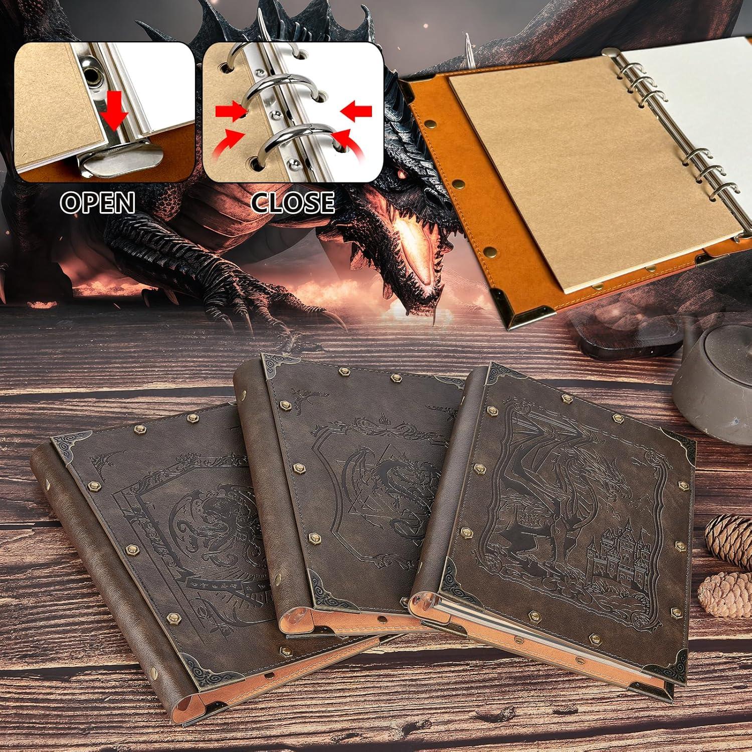 Cuaderno DND DUROTAN A5 400 Páginas Cuero Dragón