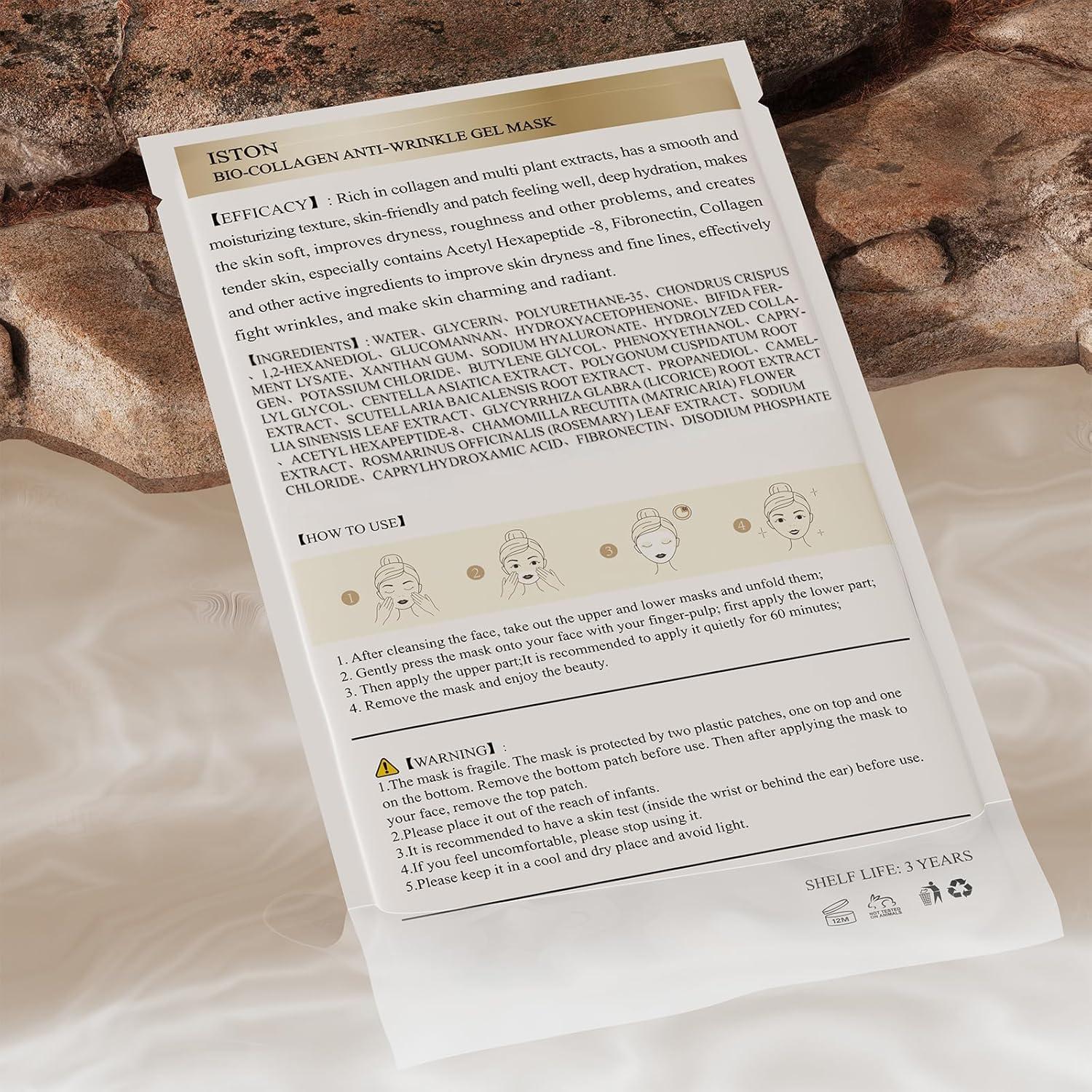 Mascarilla Facial ISTON 6 Piezas Colágeno Hidratante