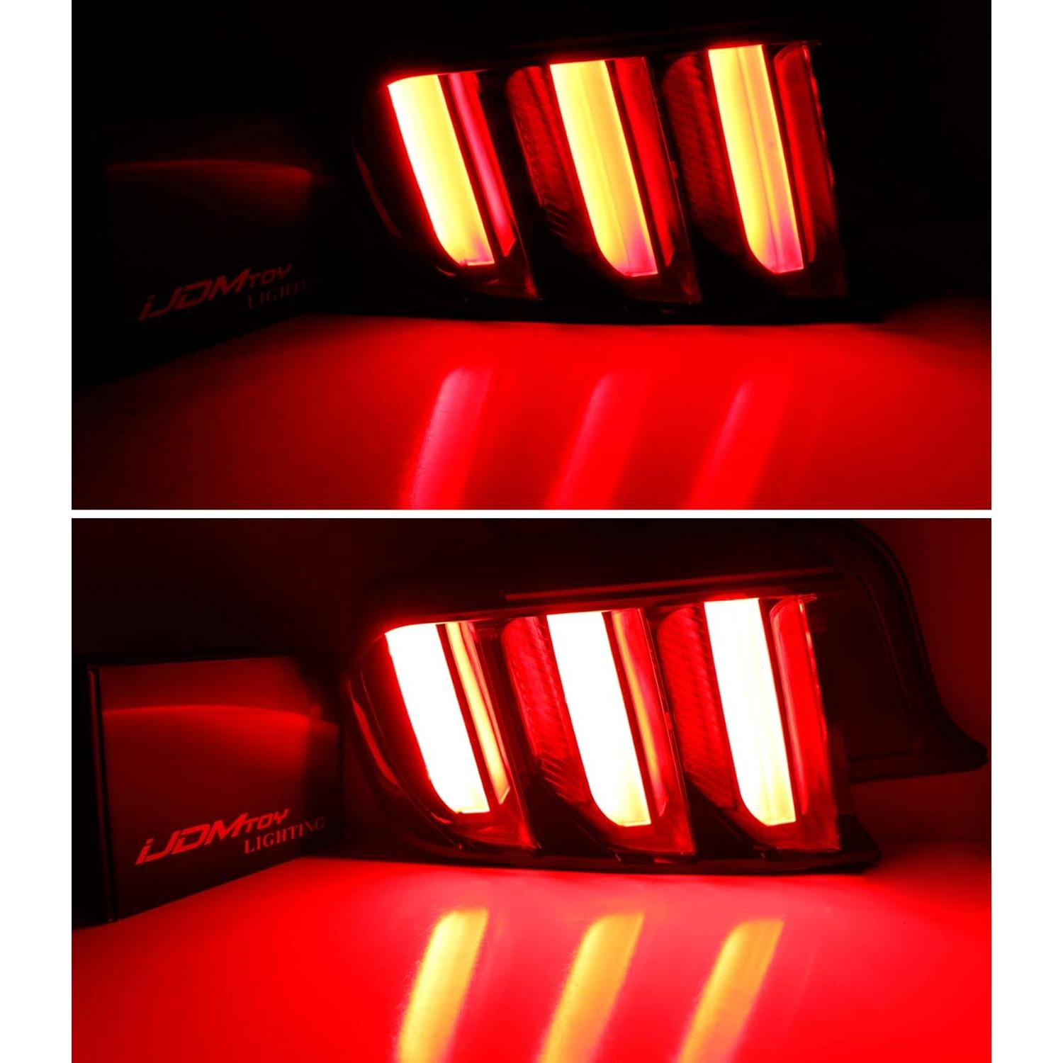 Lámparas de Luz de Cola LED iJDMTOY para Ford Mustang 2015-2020