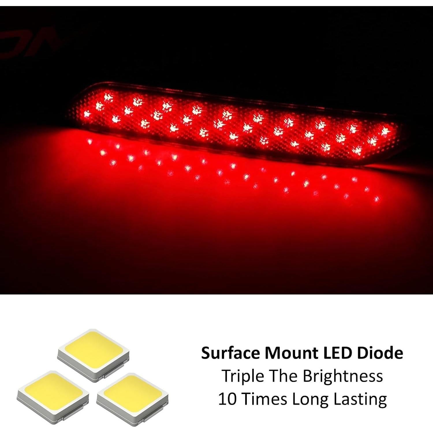 Lentes Ahumados LED iJDMTOY para Honda Civic 2013-2015