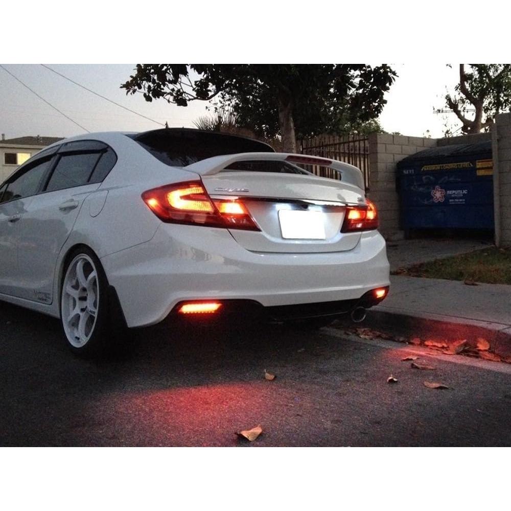 Lentes Ahumados LED iJDMTOY para Honda Civic 2013-2015