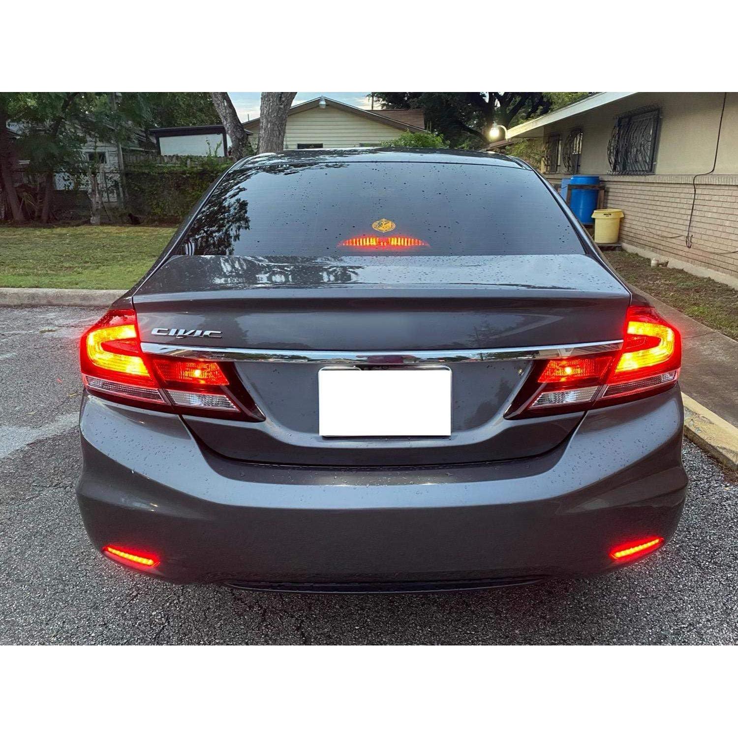 Lentes Ahumados LED iJDMTOY para Honda Civic 2013-2015