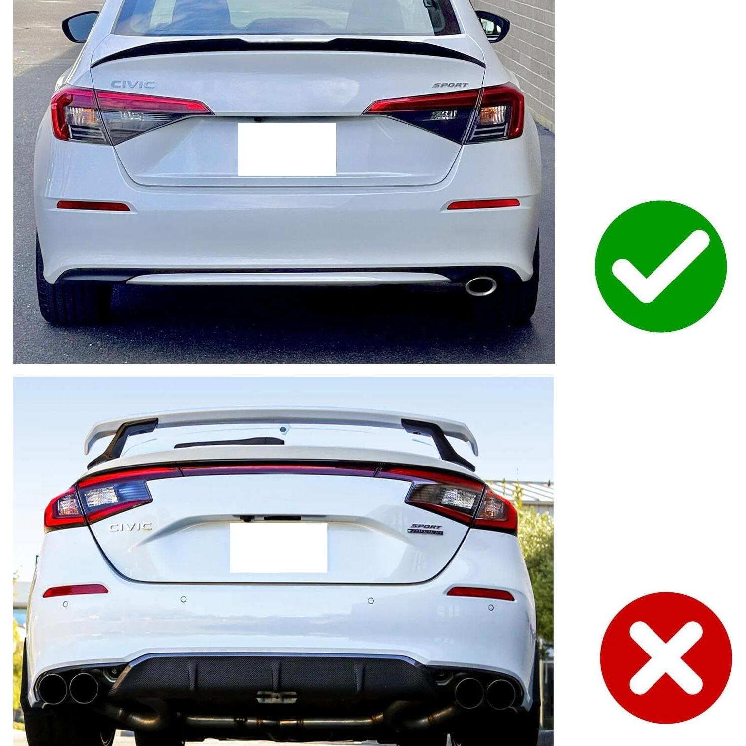 Luces LED Reflectoras Traseras iJDMTOY para Honda Civic 2022+