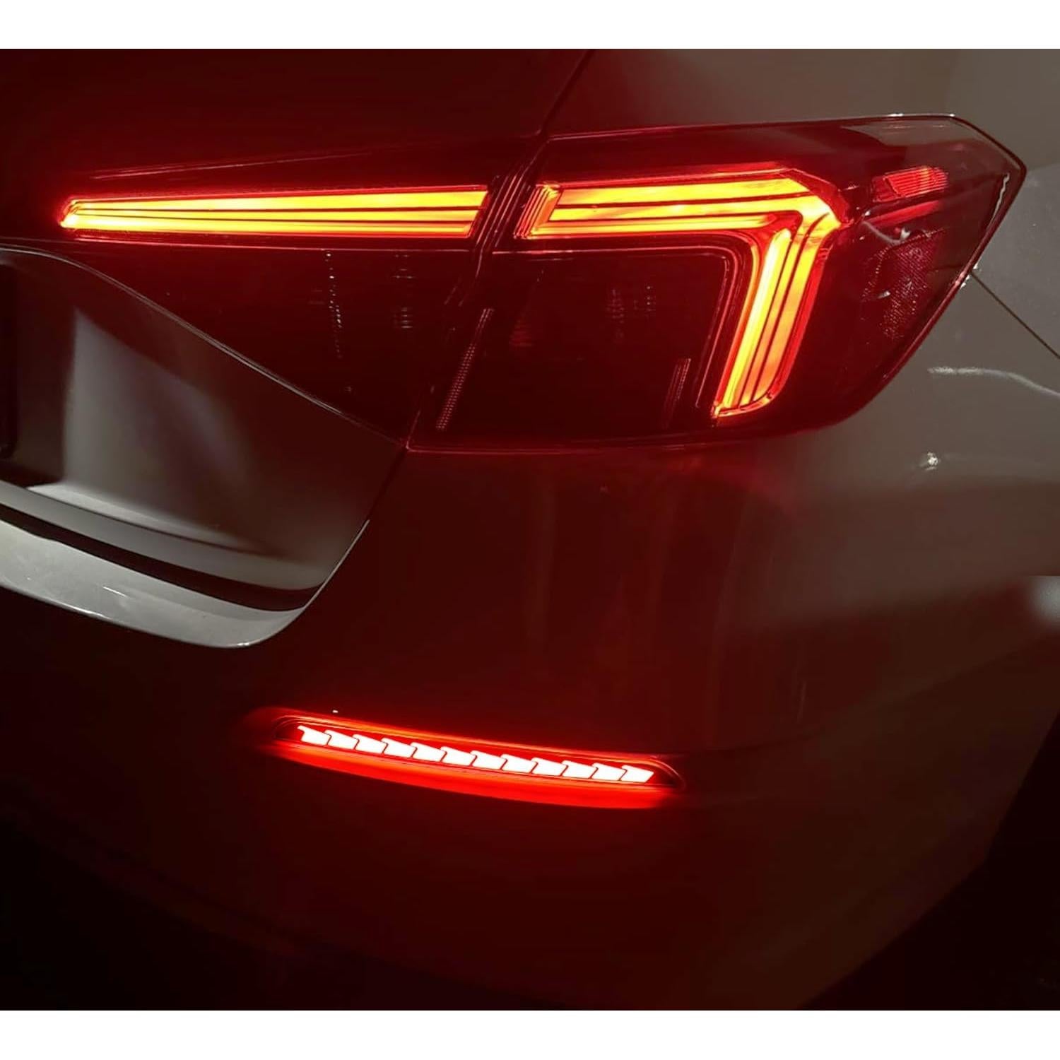 Luces LED Reflectoras Traseras iJDMTOY para Honda Civic 2022+