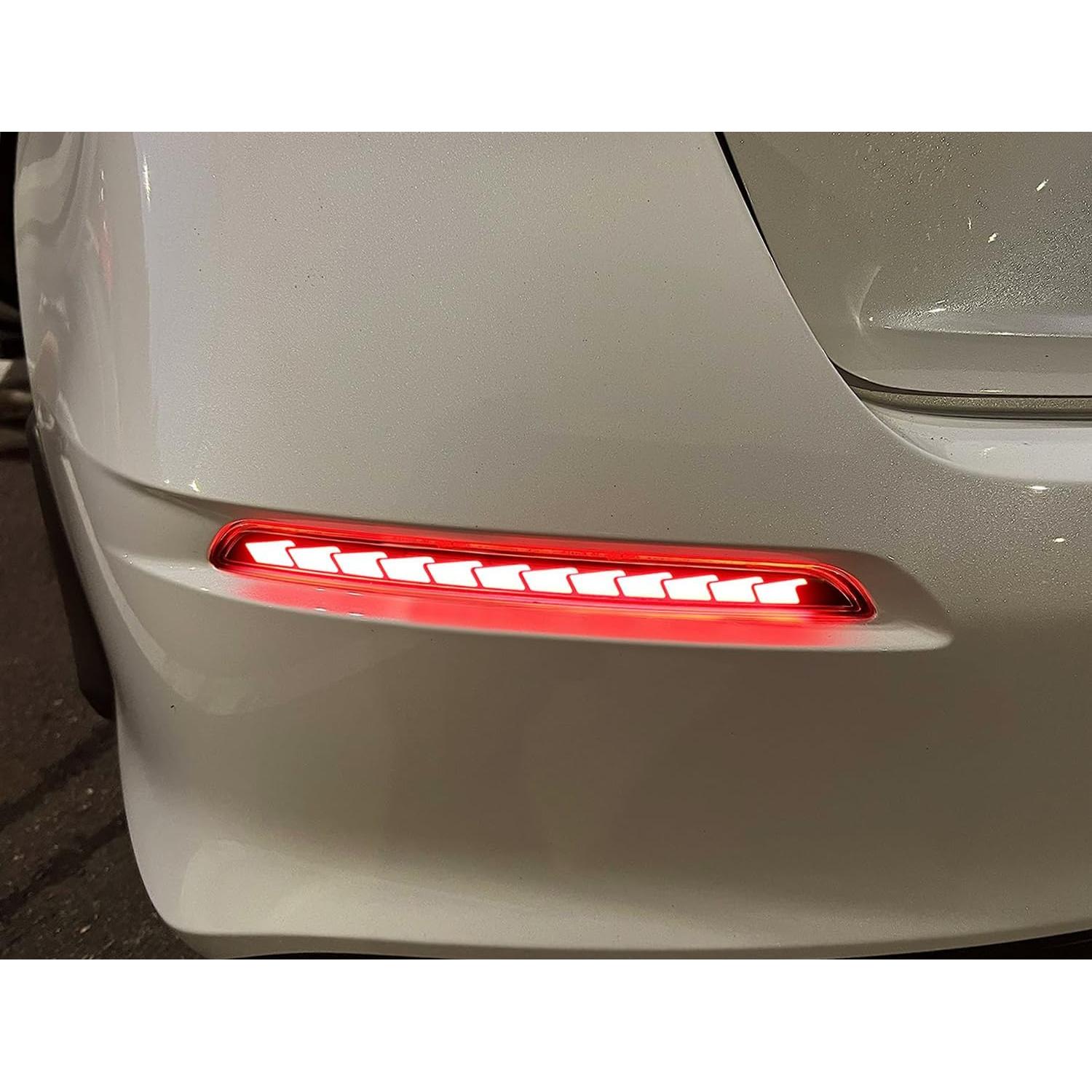 Luces LED Reflectoras Traseras iJDMTOY para Honda Civic 2022+