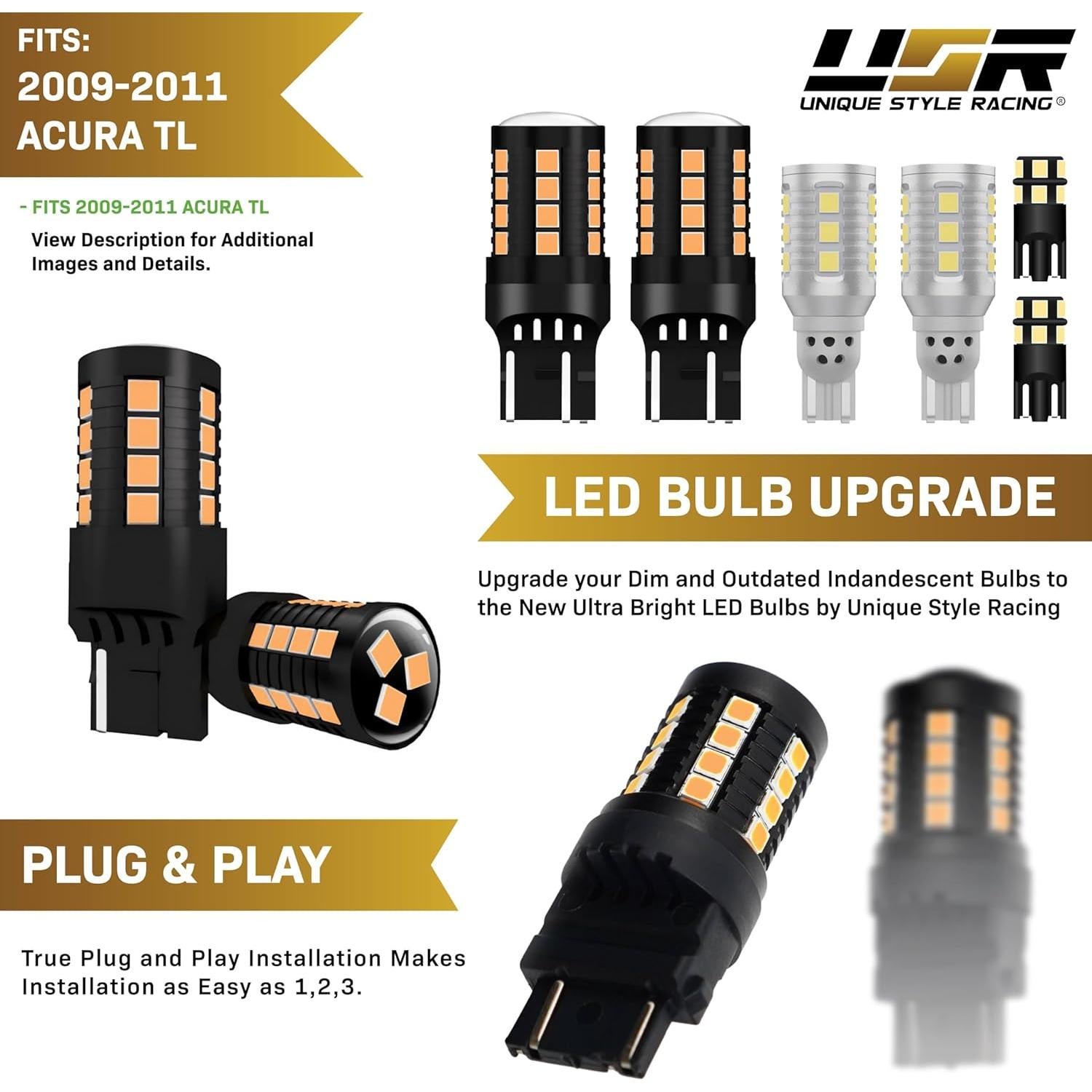 Bombillas LED USR para Honda Civic 2016-2021 - 6 Piezas