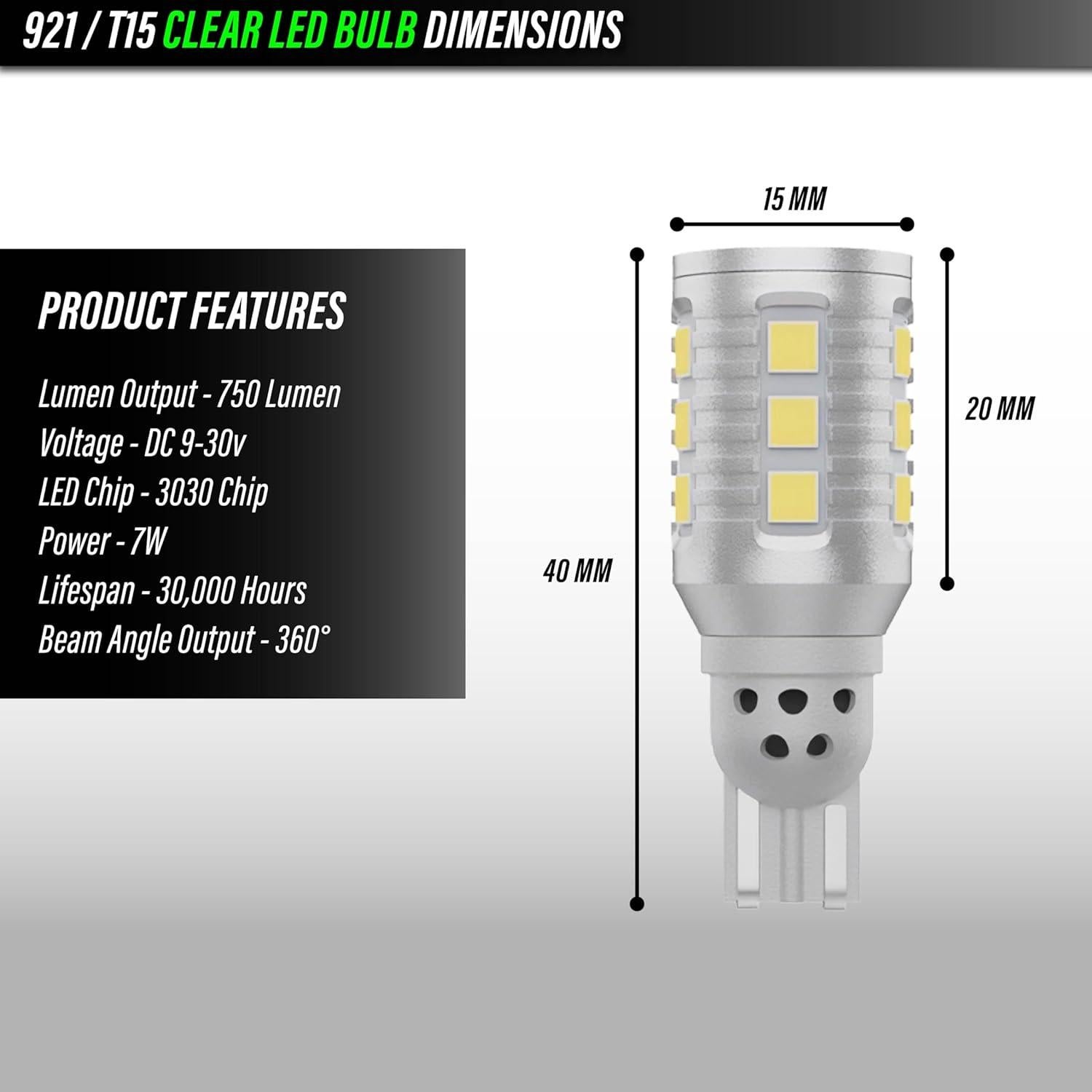Bombillas LED USR para Honda Civic 2016-2021 - 6 Piezas
