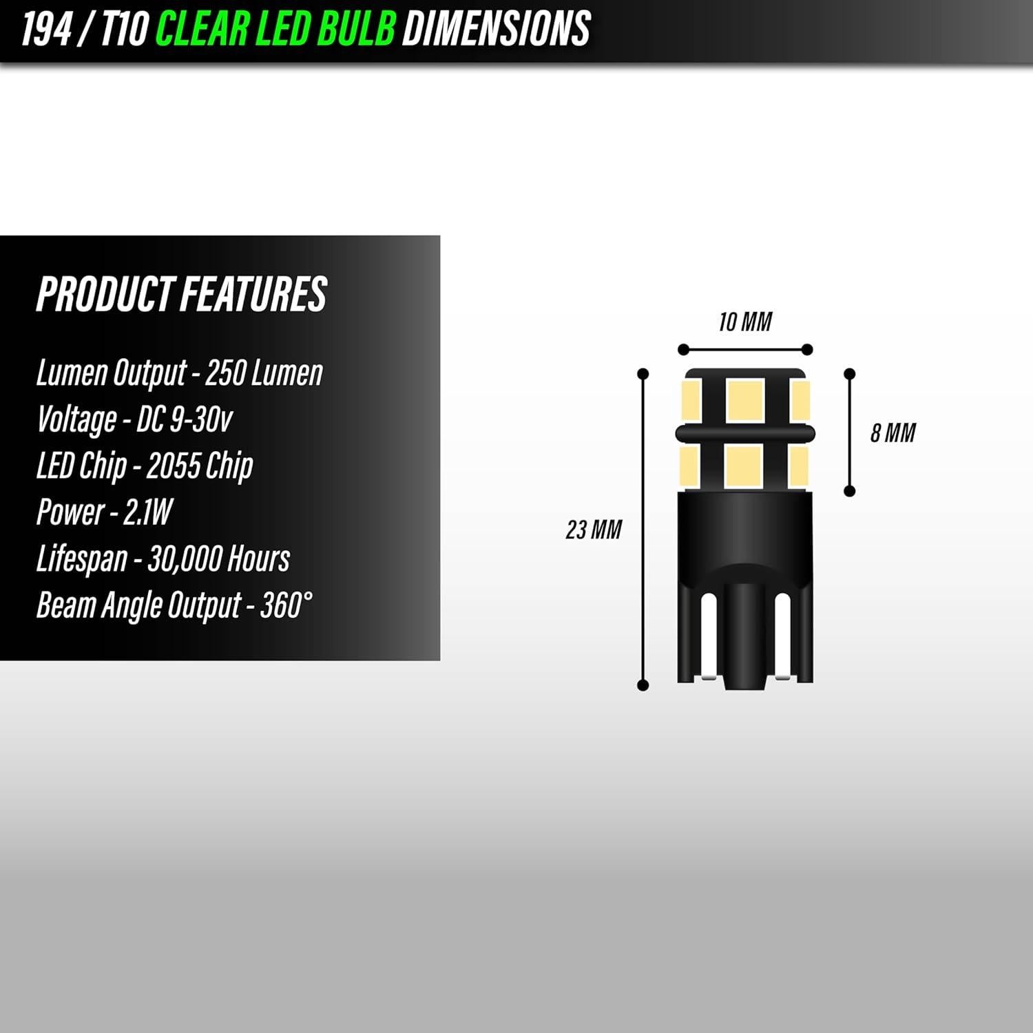 Bombillas LED USR para Honda Civic 2016-2021 - 6 Piezas