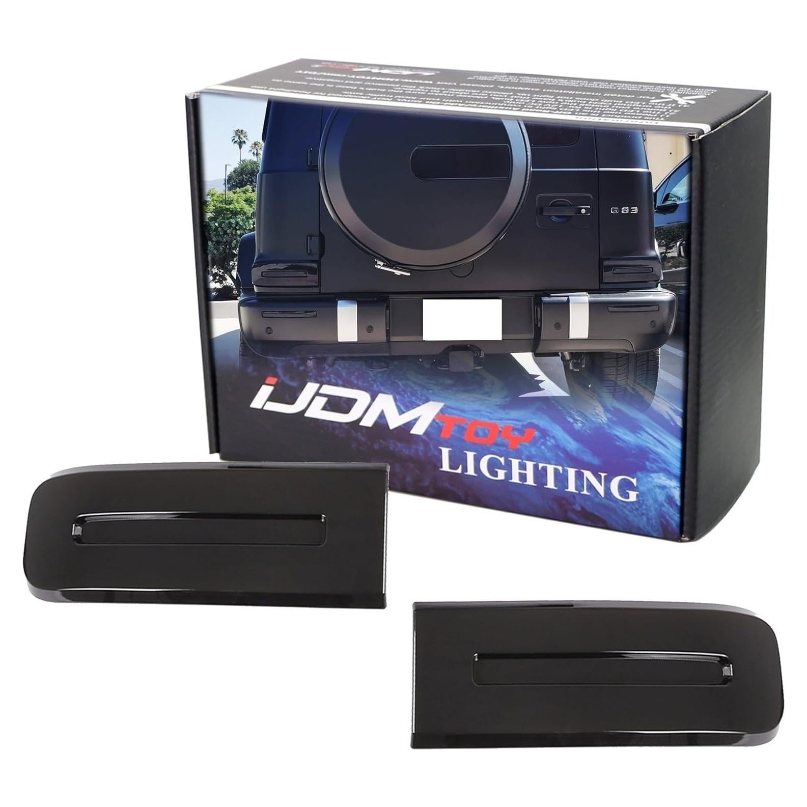 Cubiertas de Lentes Adicionales iJDMTOY para Lámpara Trasera Mercedes G-Class 2019+