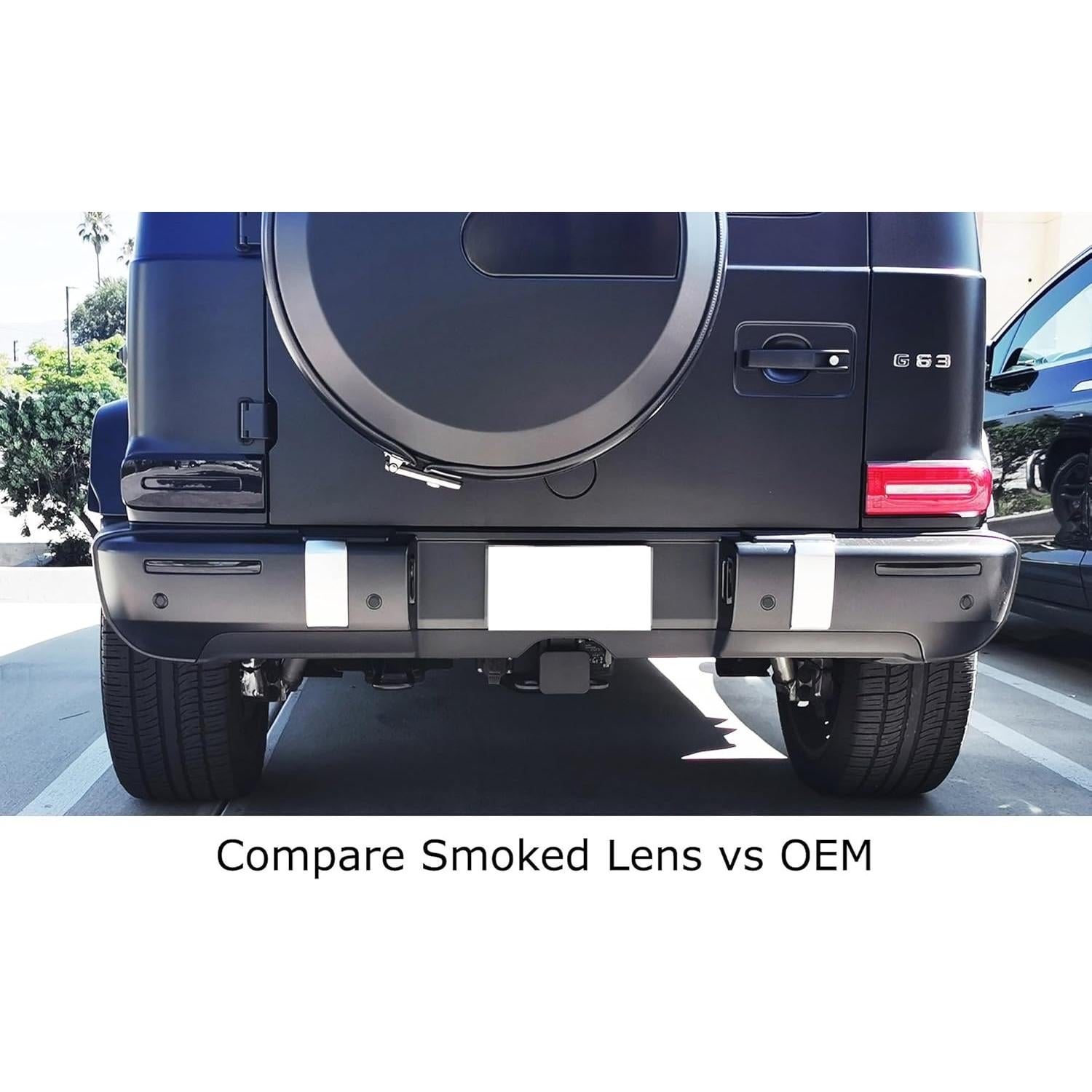 Cubiertas de Lentes Adicionales iJDMTOY para Lámpara Trasera Mercedes G-Class 2019+