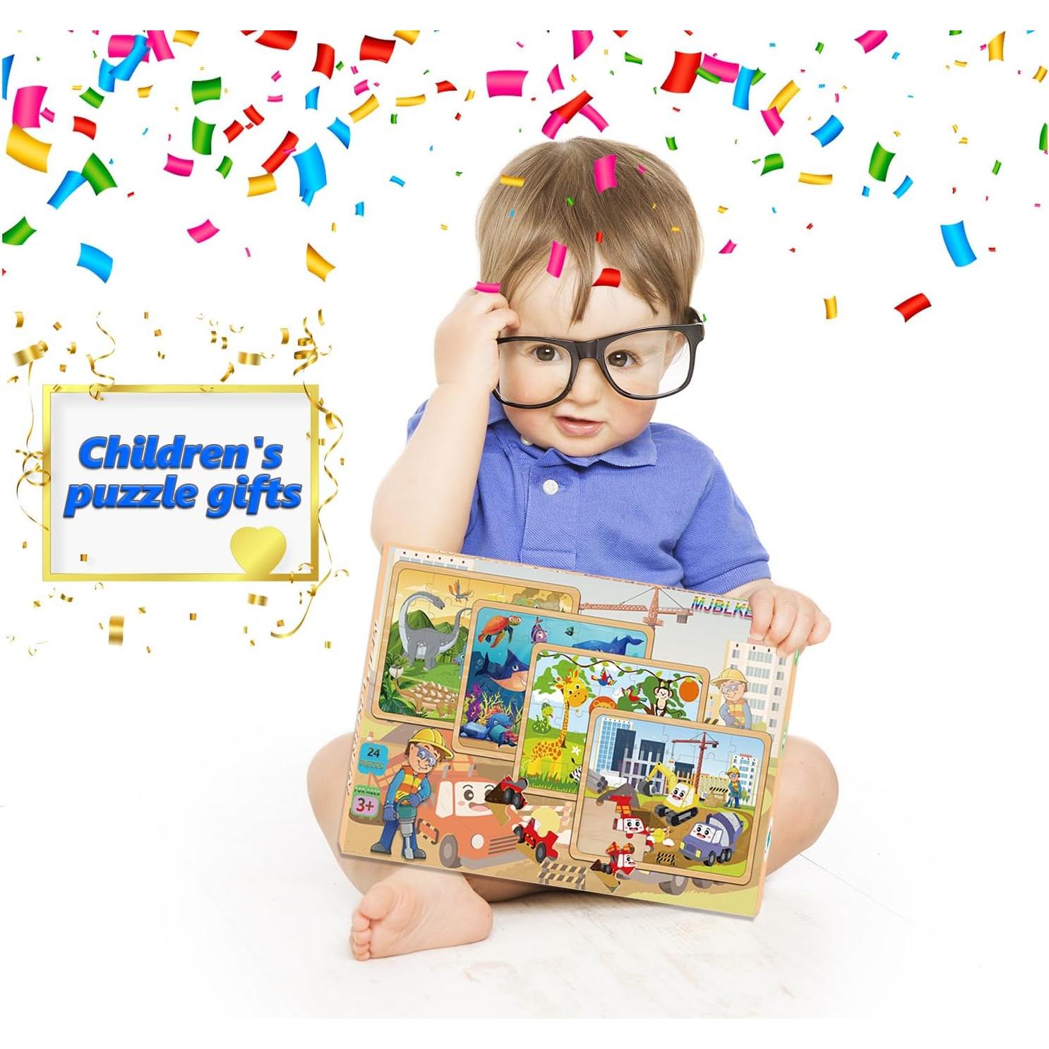 Rompecabezas de Madera MJBLKEREN 24 Piezas Educativos