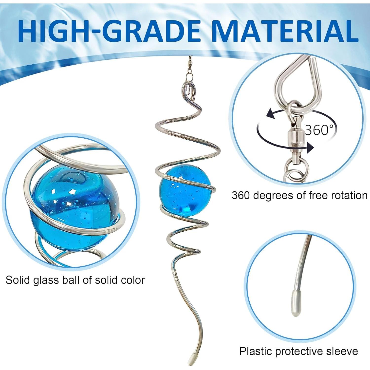 Esfera de Observación Eiryhope Azul 33cm Decoración Jardín