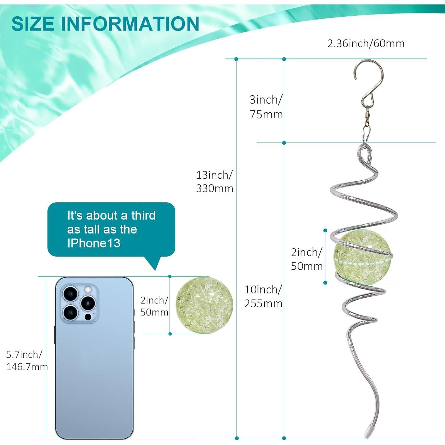 Esfera de Observación Eiryhope 33 cm Brillante en la Oscuridad