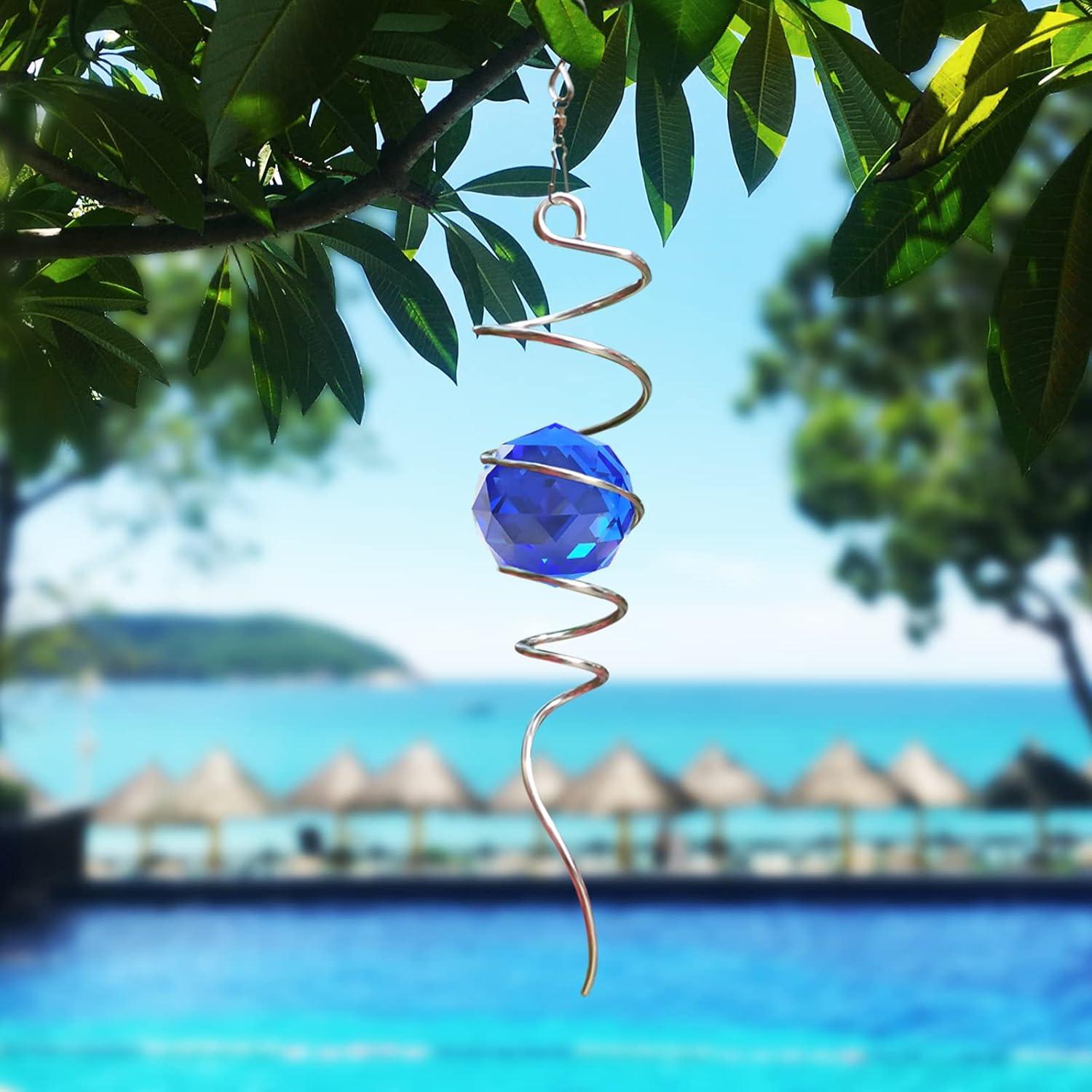 Esfera de Observación Eiryhope 33 cm Cristal Azul Decorativa