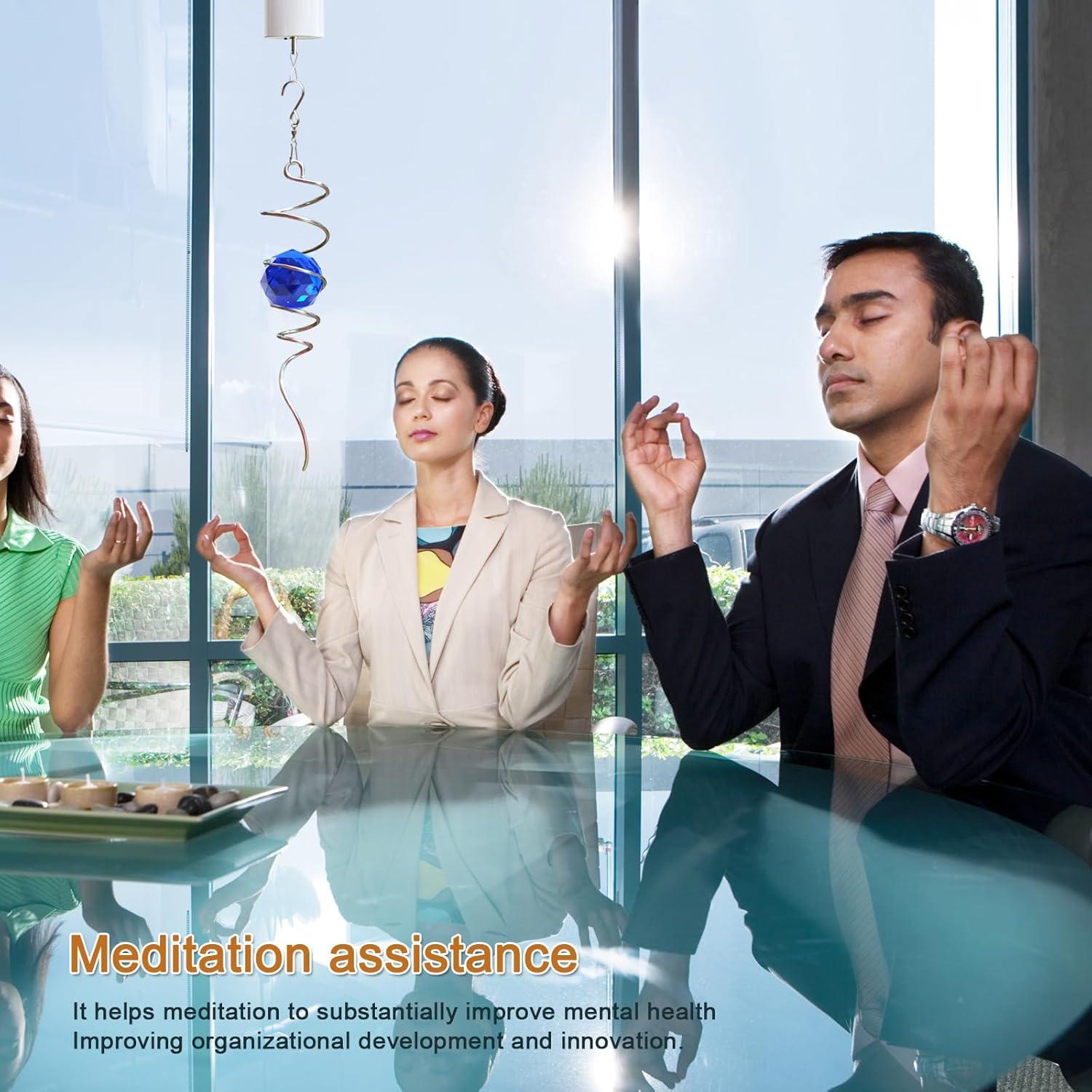 Esfera de Observación Eiryhope 33 cm Cristal Azul Decorativa