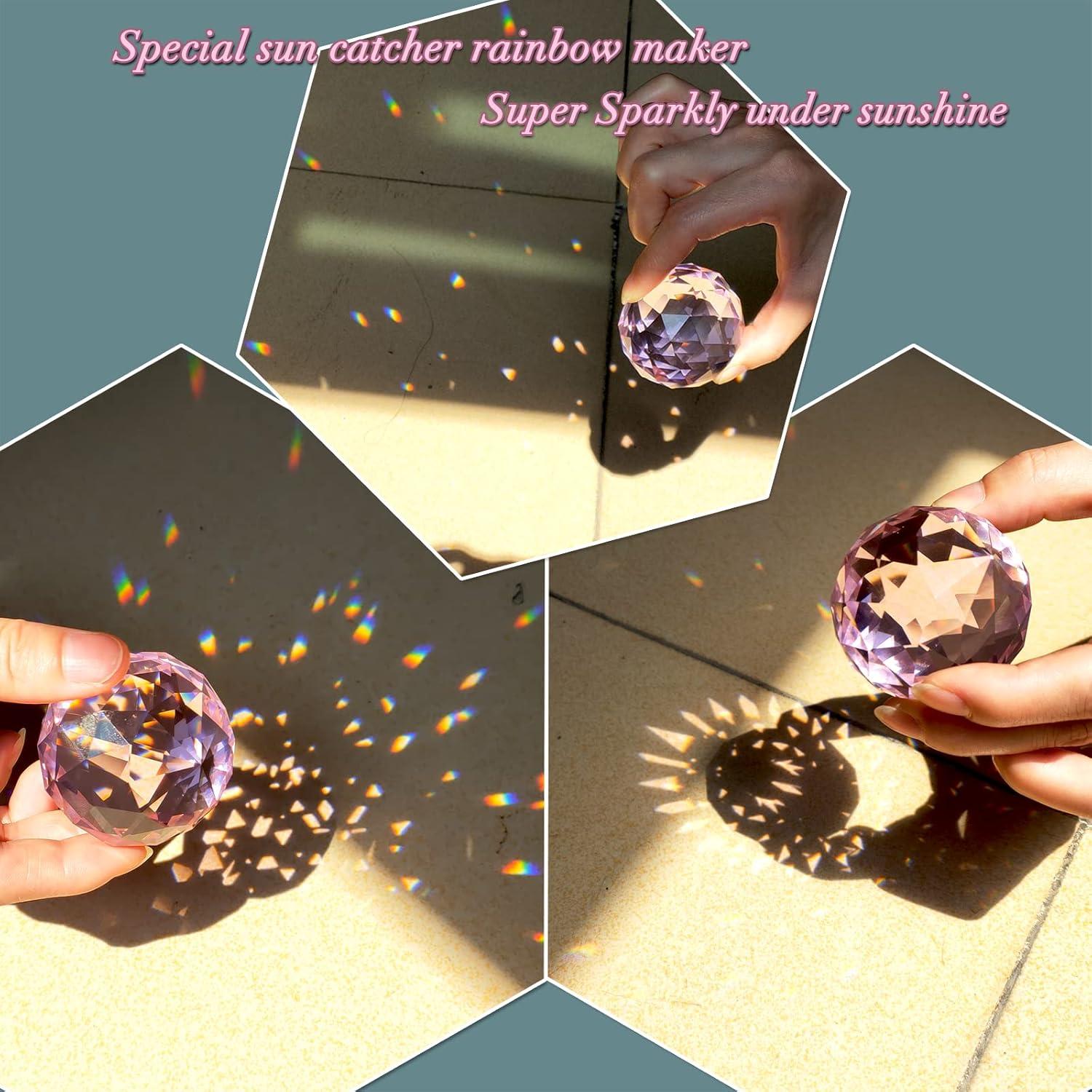 Esfera de Observación Eiryhope Cristal Rosa 33 cm Decorativa