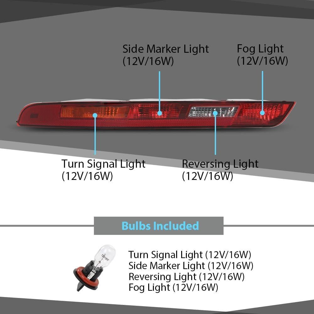 Luz Trasera Izquierda CHEDA para Audi Q3 2016-2018 Rojo