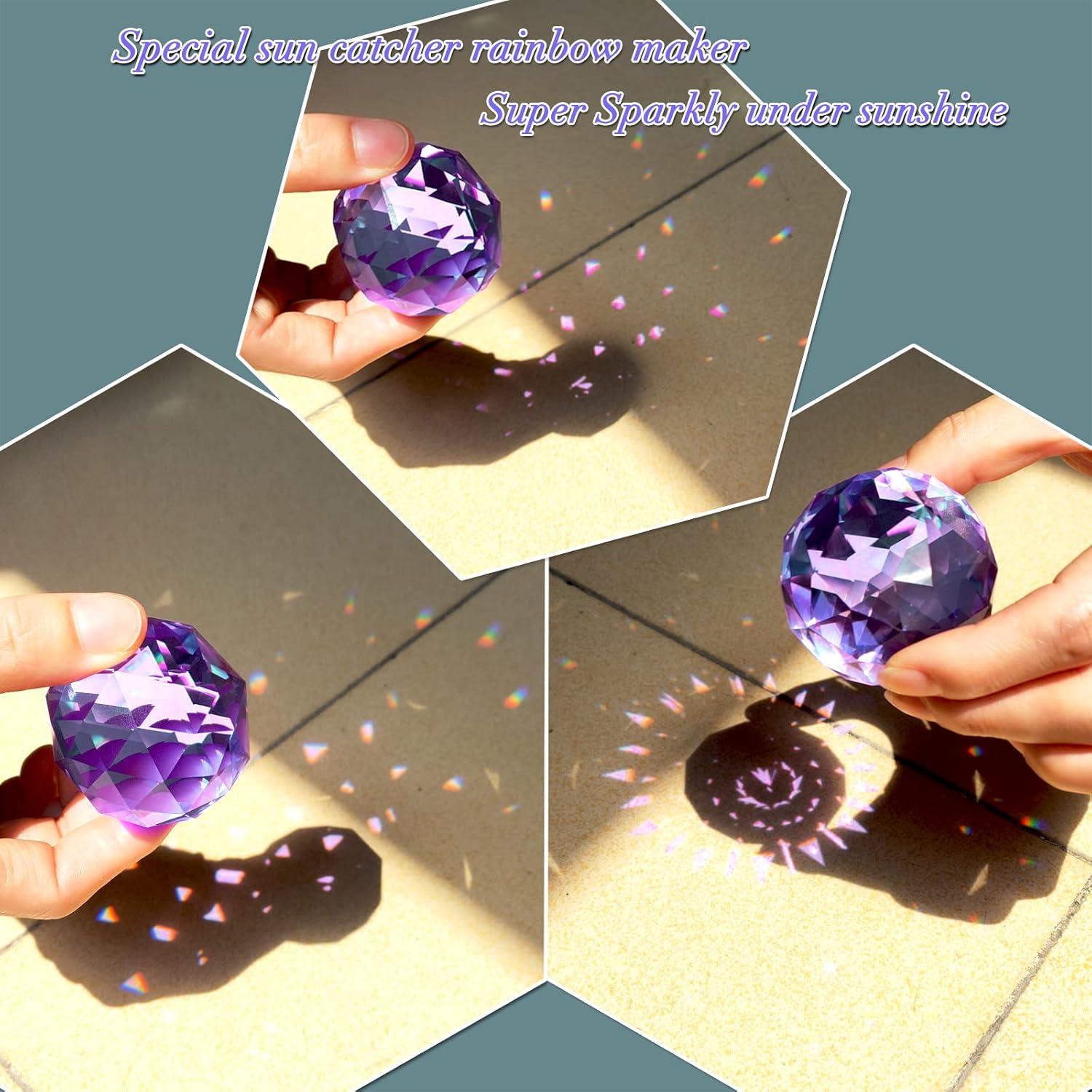 Cola Espiral Eiryhope con Bola de Cristal Púrpura 33 cm