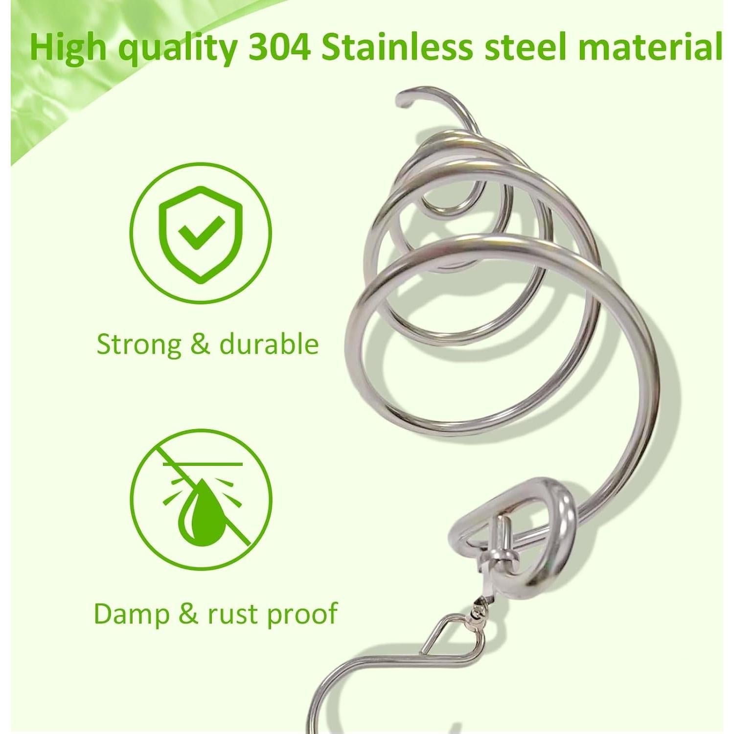 Cola Espiral Eiryhope con Esfera de Vidrio Verde 33 cm