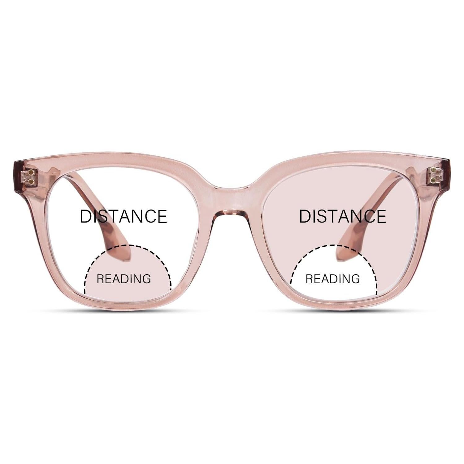 Gafas de lectura bifocales ZESAKER 2.0x con luz azul