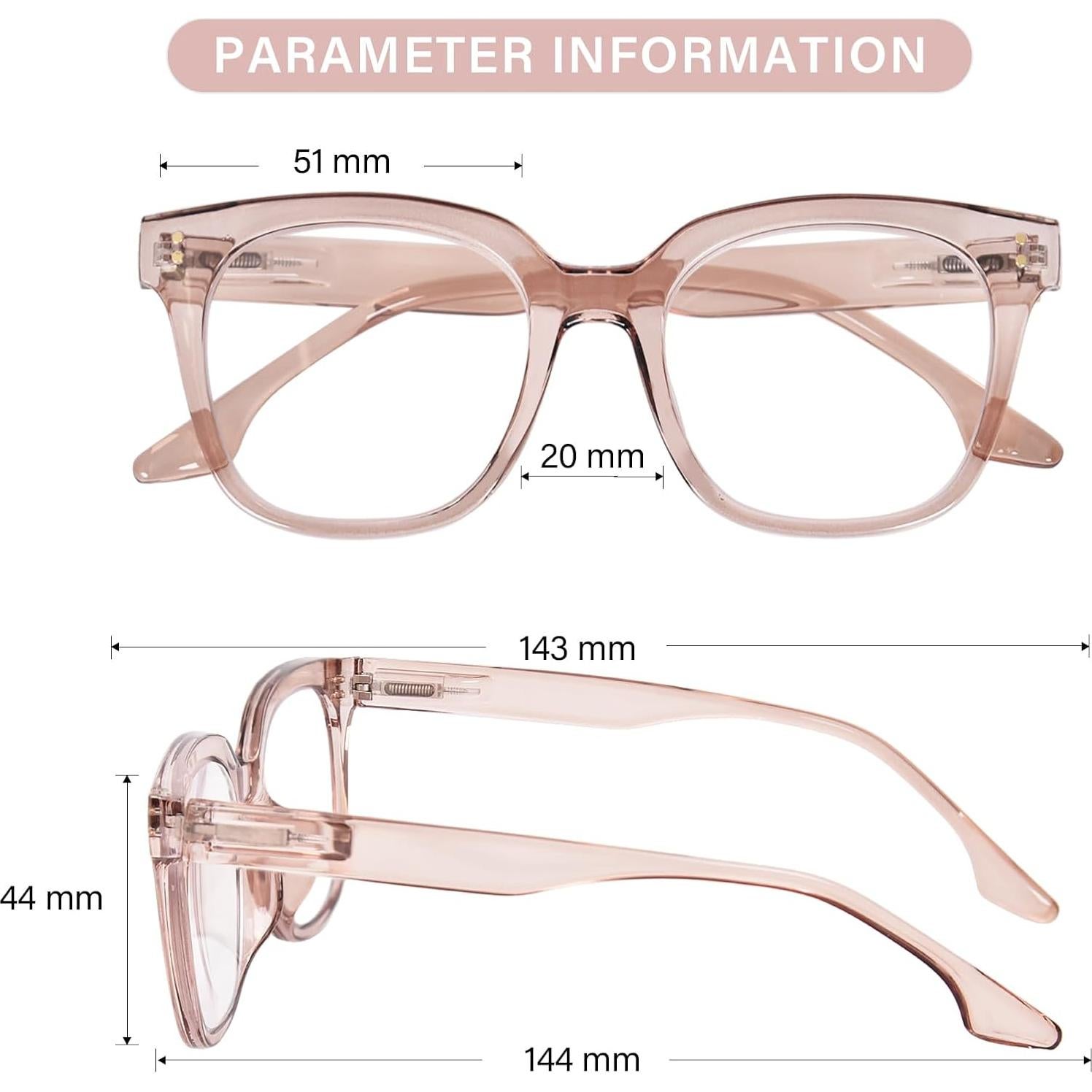 Gafas de lectura bifocales ZESAKER 2.0x con luz azul