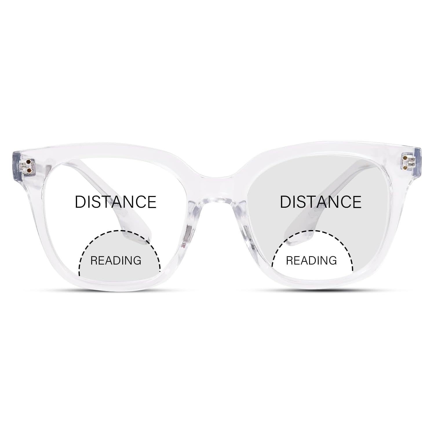 Gafas de lectura bifocales ZESAKER claras UV400 unisex