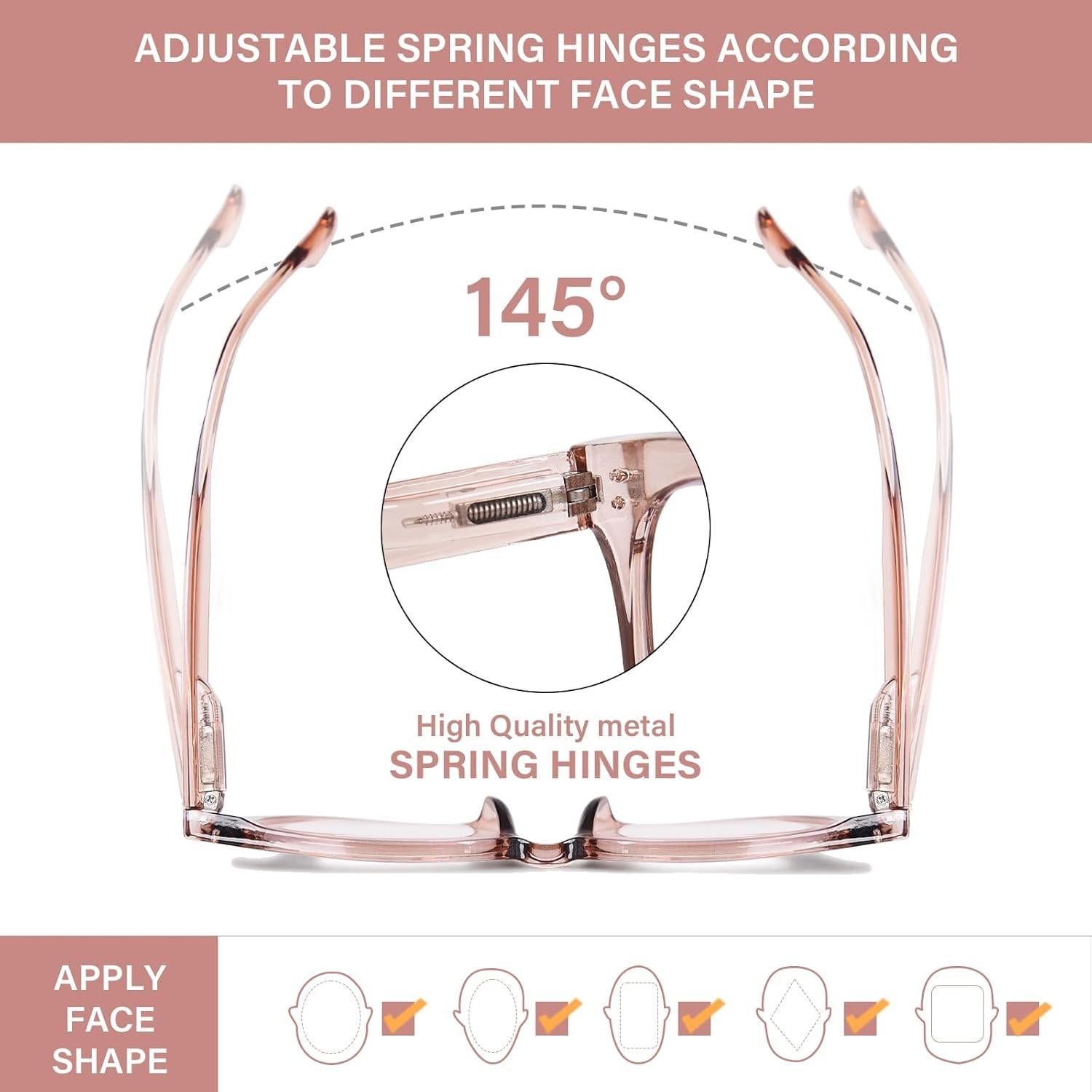 Gafas de lectura bifocales ZESAKER 2.5x con luz azul