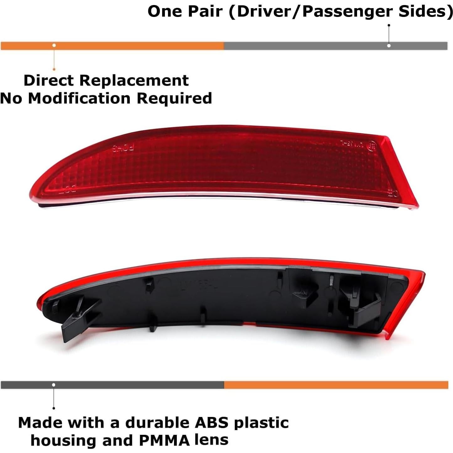 Lentes Reflectores Rojos iJDMTOY para BMW F25 X3 2011-2017