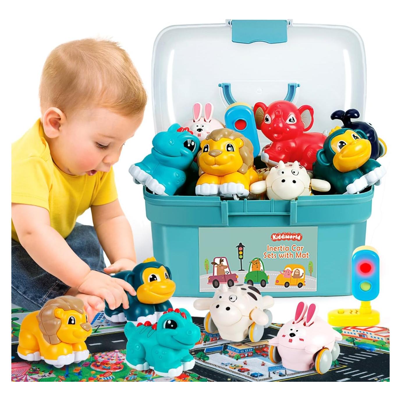 Conjunto de Juguetes de Coches de Animales Kiddiworld 12-36 meses