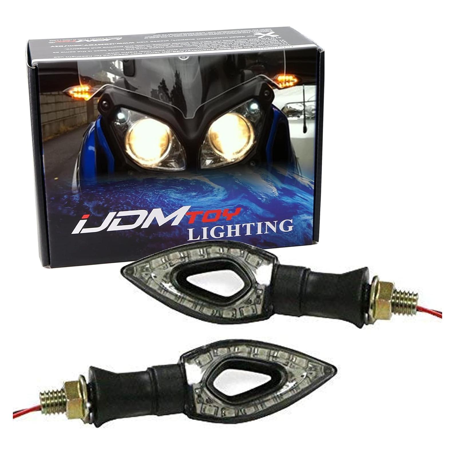 Luz Indicadora de Giro LED Ámbar iJDMTOY 12-SMD Universal
