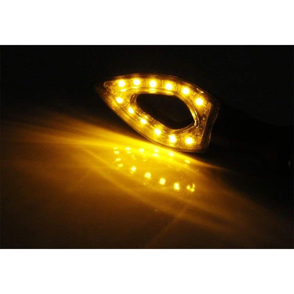 Luz Indicadora de Giro LED Ámbar iJDMTOY 12-SMD Universal