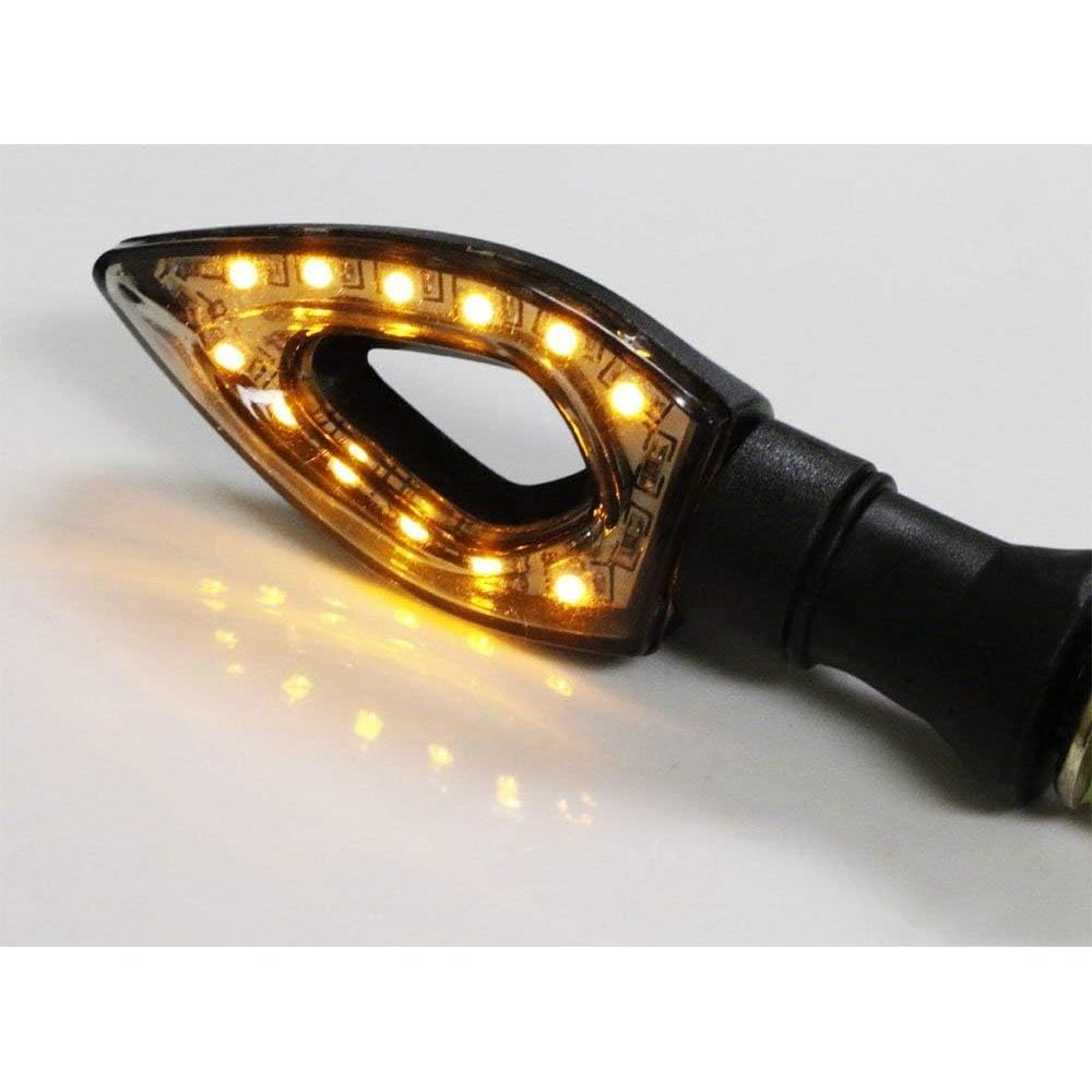 Luz Indicadora de Giro LED Ámbar iJDMTOY 12-SMD Universal