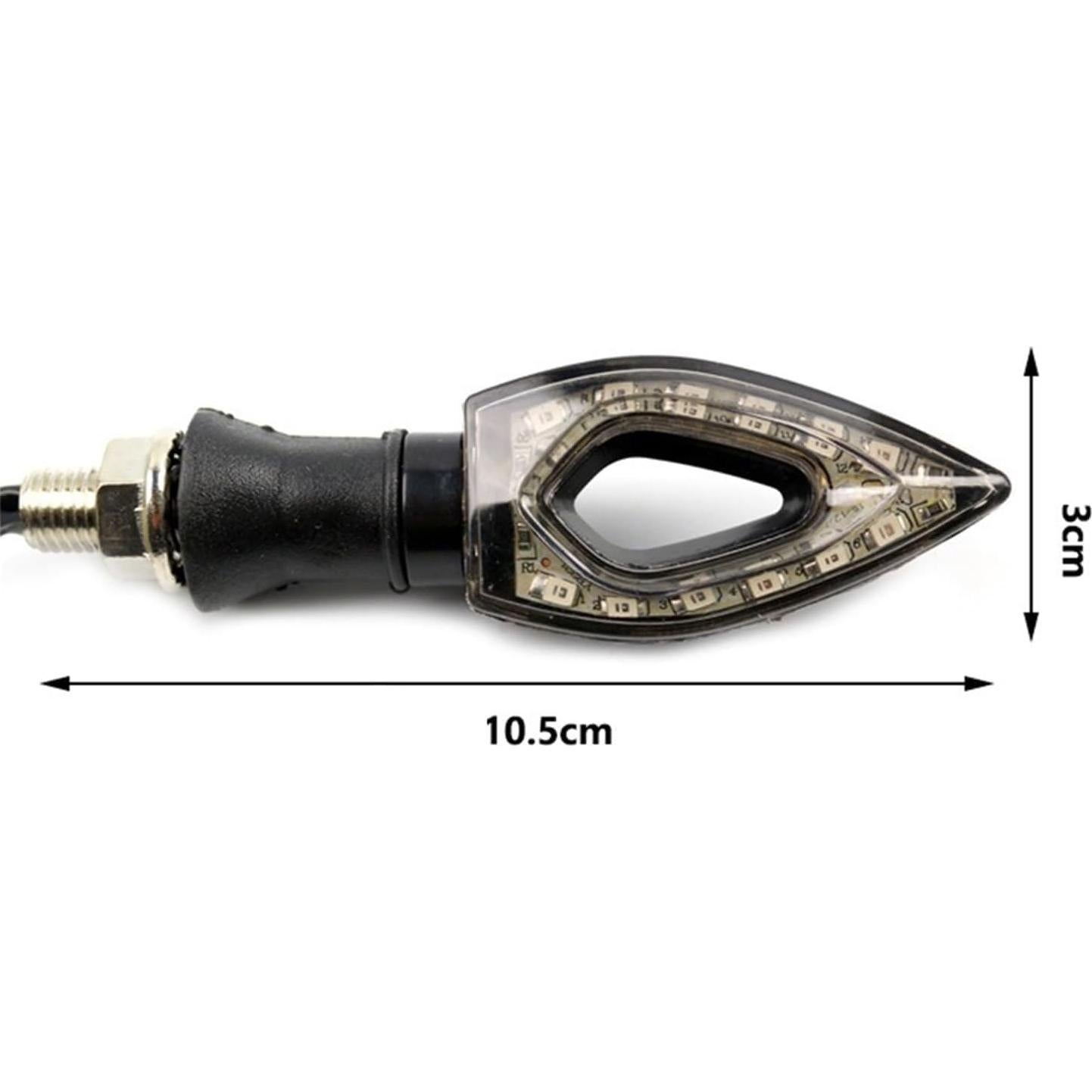 Luz Indicadora de Giro LED Ámbar iJDMTOY 12-SMD Universal