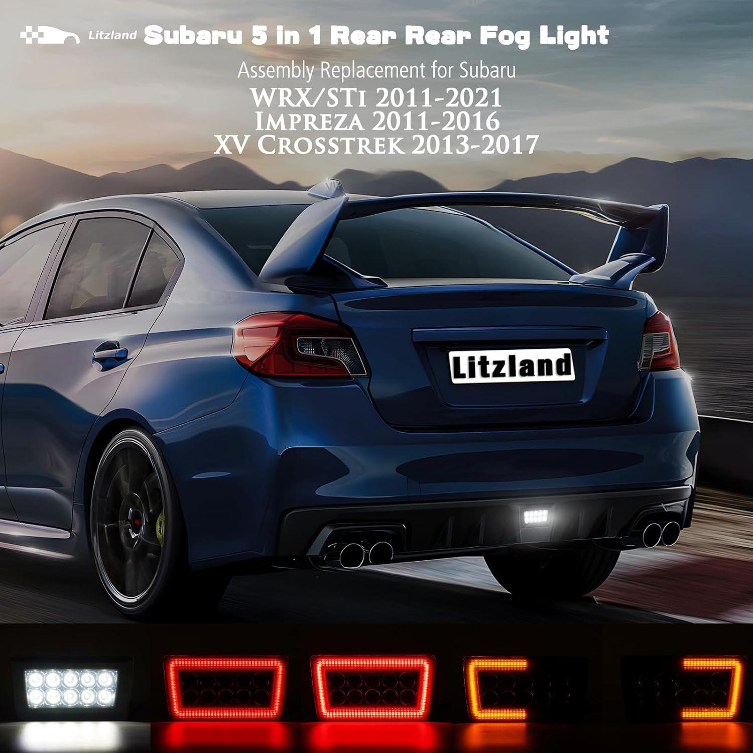 Kit Luz de Niebla LED Litzland 5 en 1 para Subaru WRX 2011-2021