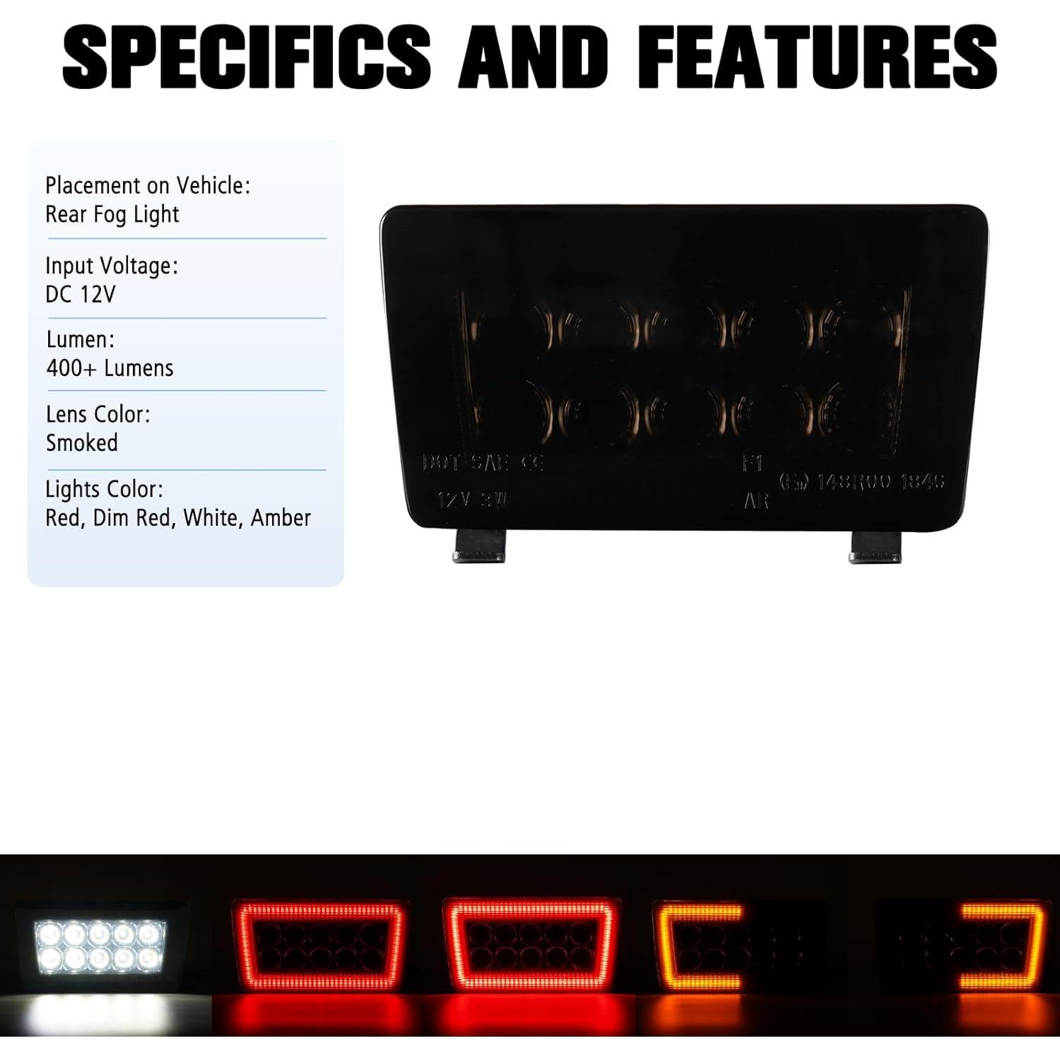 Kit Luz de Niebla LED Litzland 5 en 1 para Subaru WRX 2011-2021