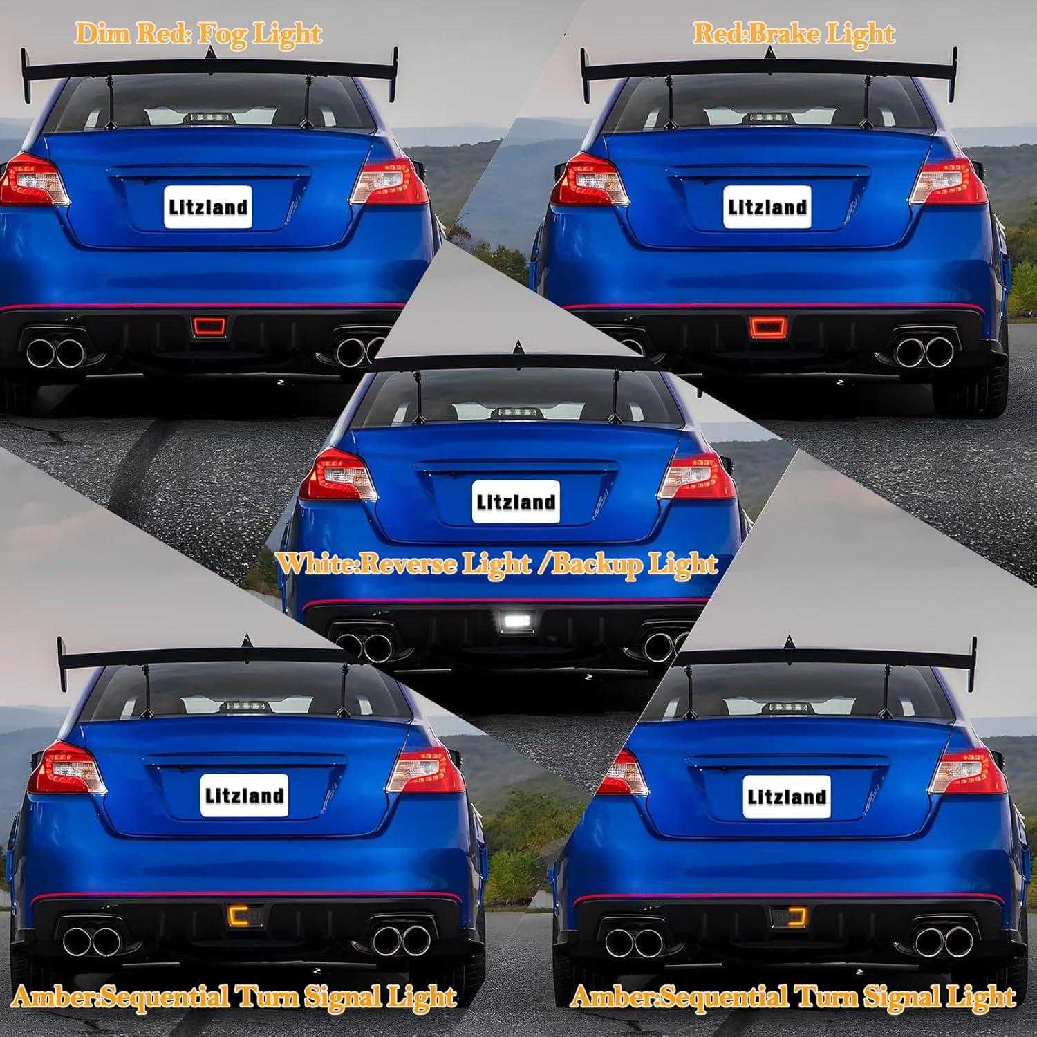 Kit Luz de Niebla LED Litzland 5 en 1 para Subaru WRX 2011-2021