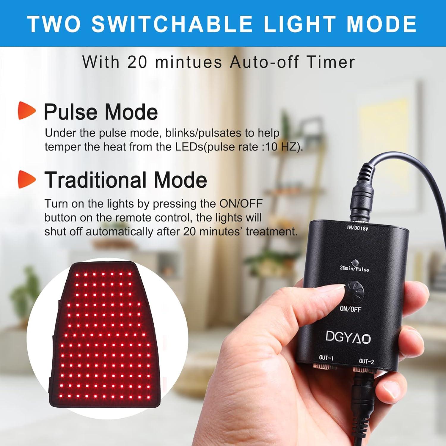 Terapia de Luz Roja DGXINJUN para Alivio del Dolor Muscular